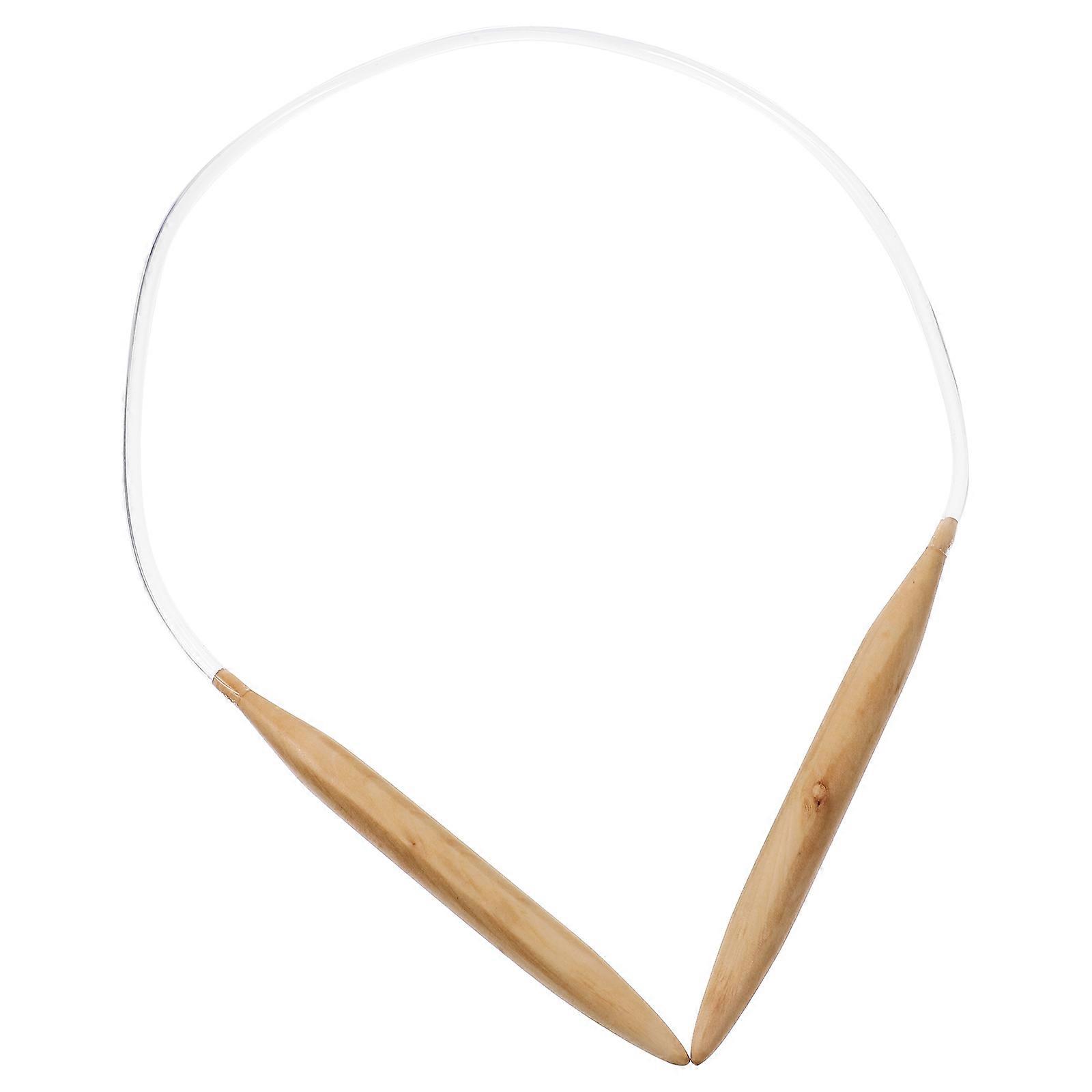 Knitting Needle Wooden Circular Tool for Sewing 2Pcs Multi-Use Needles