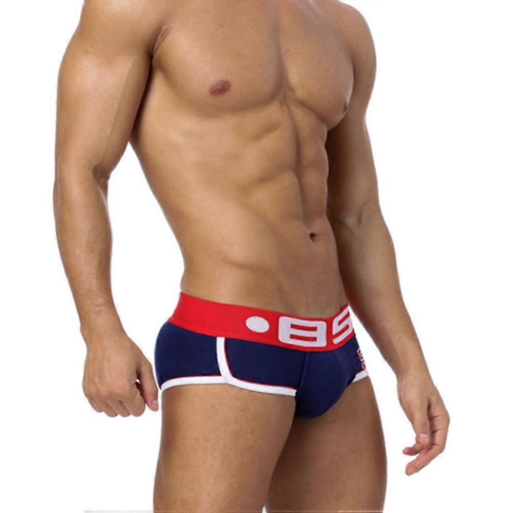 Mens Briefs Underwear for Men Use 2Pcs Stretch U Convex Briefs