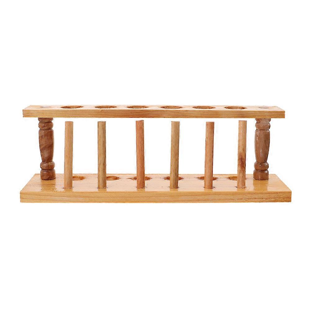 Test Tube Organizer Wooden Rack for Laboratory Use 5Pcs Holder