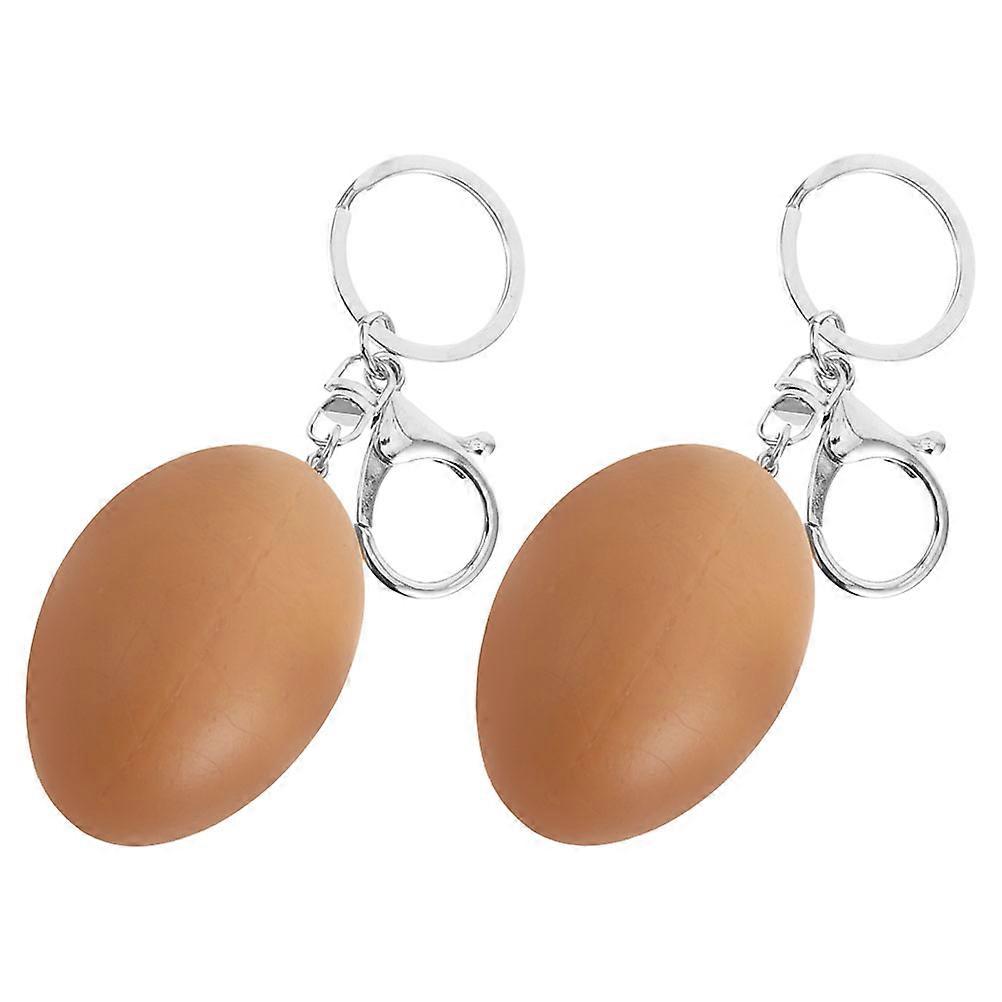 10Pcs Easter Egg Keyring for Decor Cute Alloy PVC Novelty Keychain