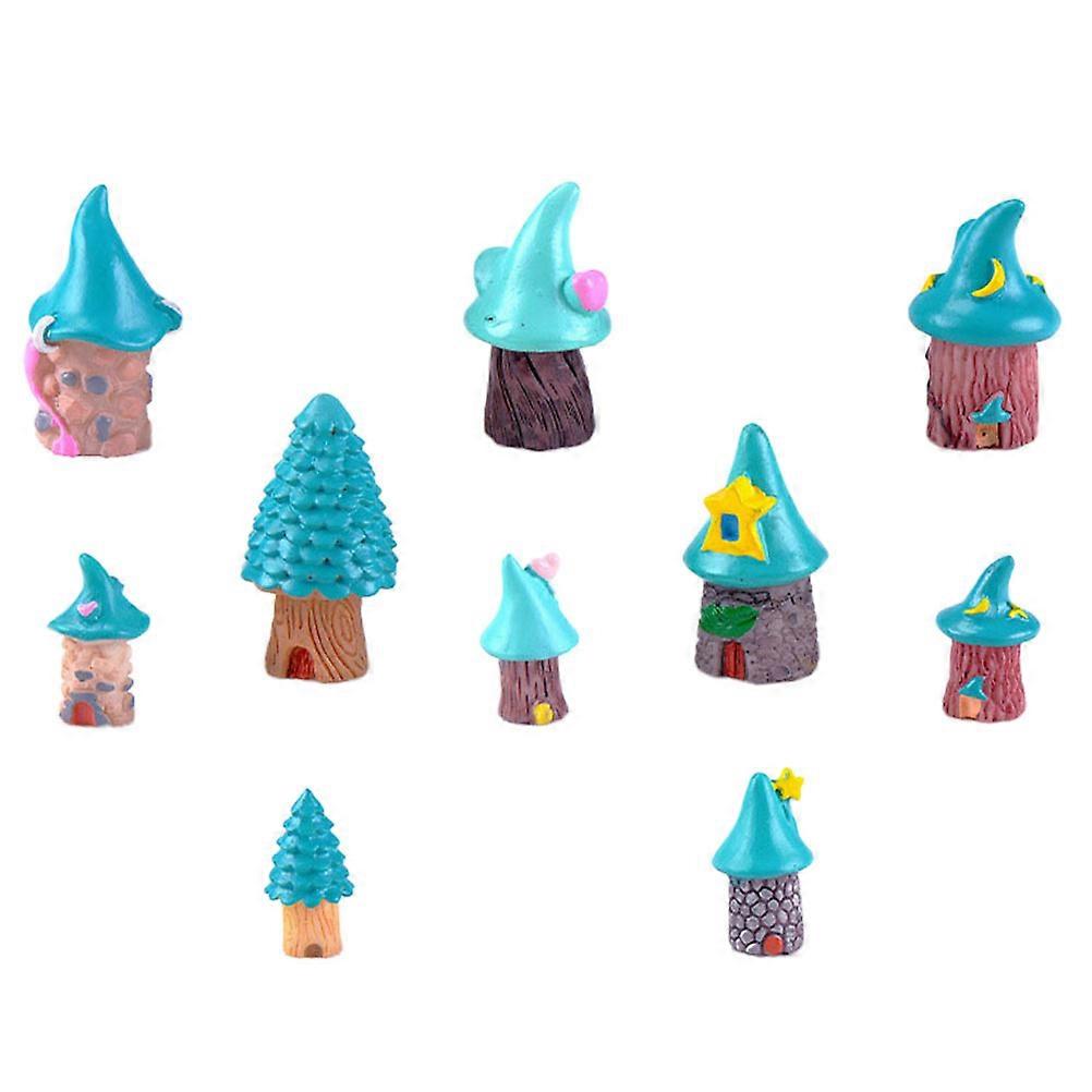 Decorative Miniature House Figurine For Home Decor Fairy Tale Style 30 Pcs Unique Creation