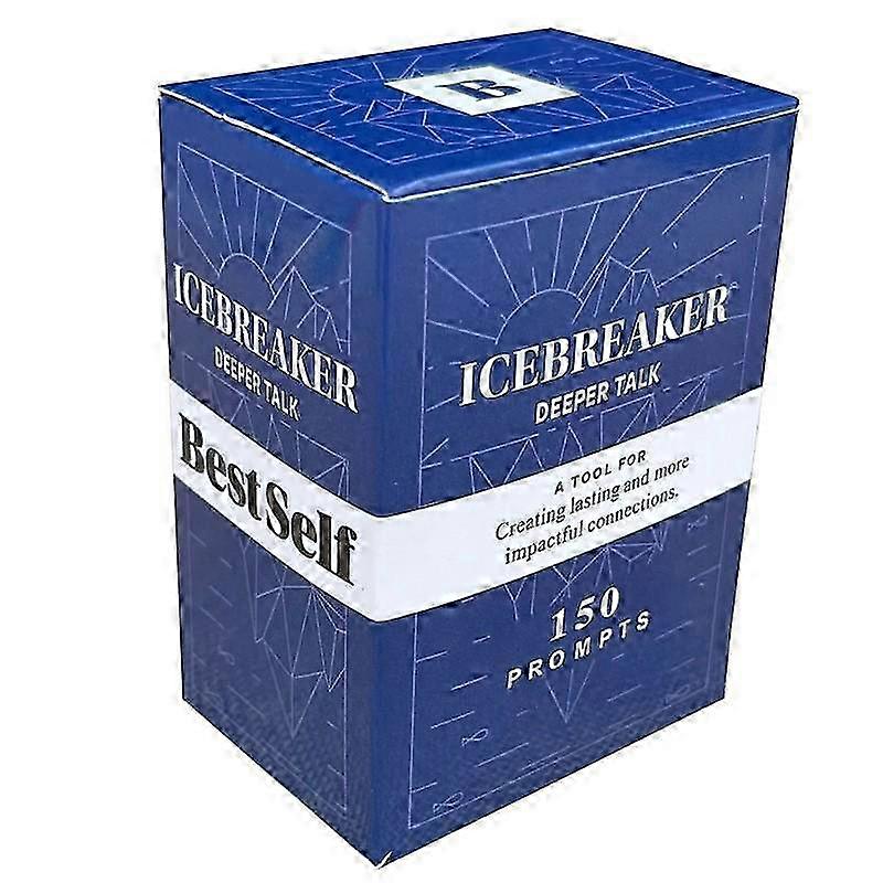 Bestself Co. Card Game Deeper Talk Deck- Icebreaker Deep Talk: Initial Conversation Crushers Card Game For Adults