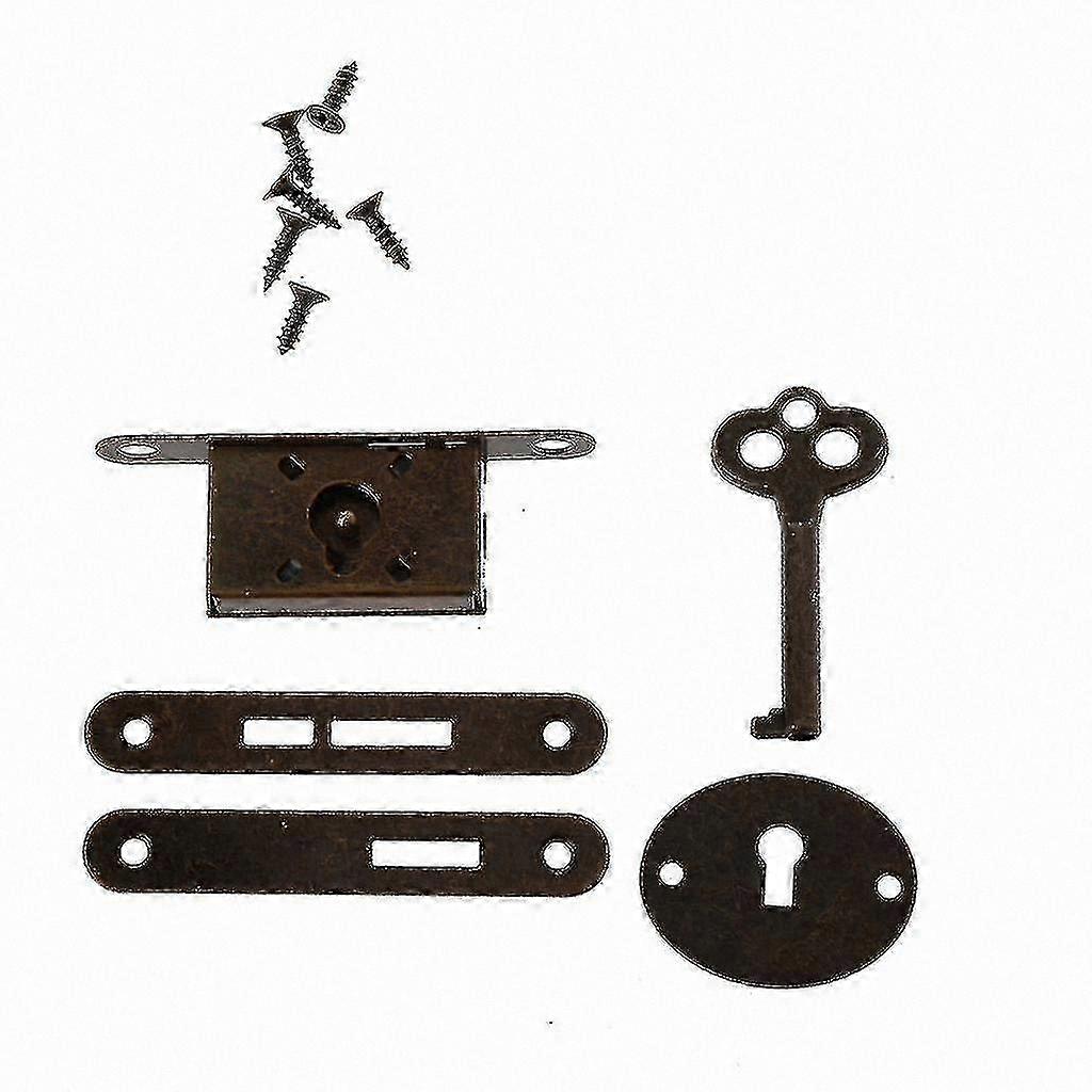 Classic Drawer Locks with Keys for Furniture Cabinets and Boxes Secure Storage Solution Antiqued Finish Durable Metal Construction