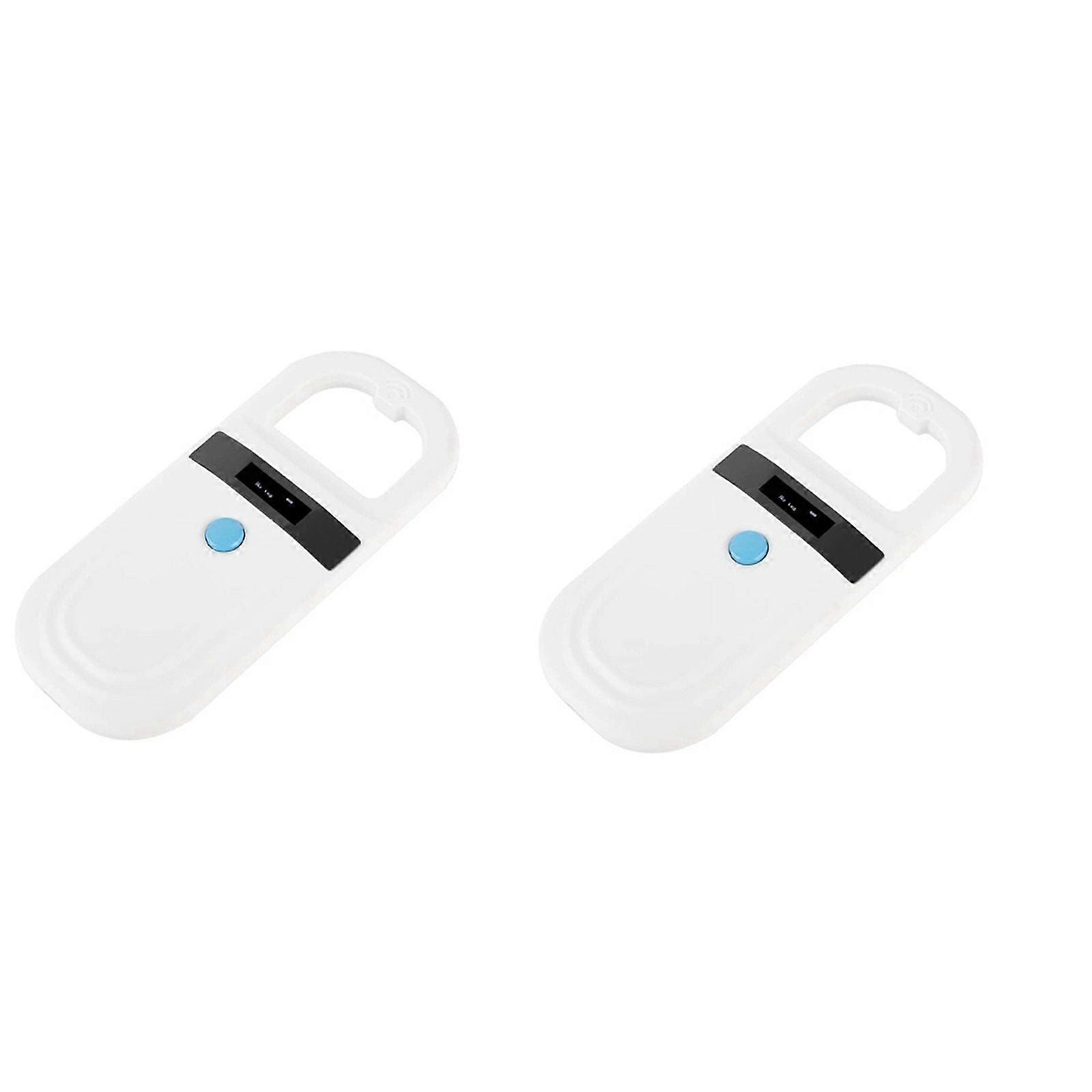 2X Reader RFID 134.2Khz, Pet ID Scanner with 0.91 Inch OLED Display for Animal Tracking