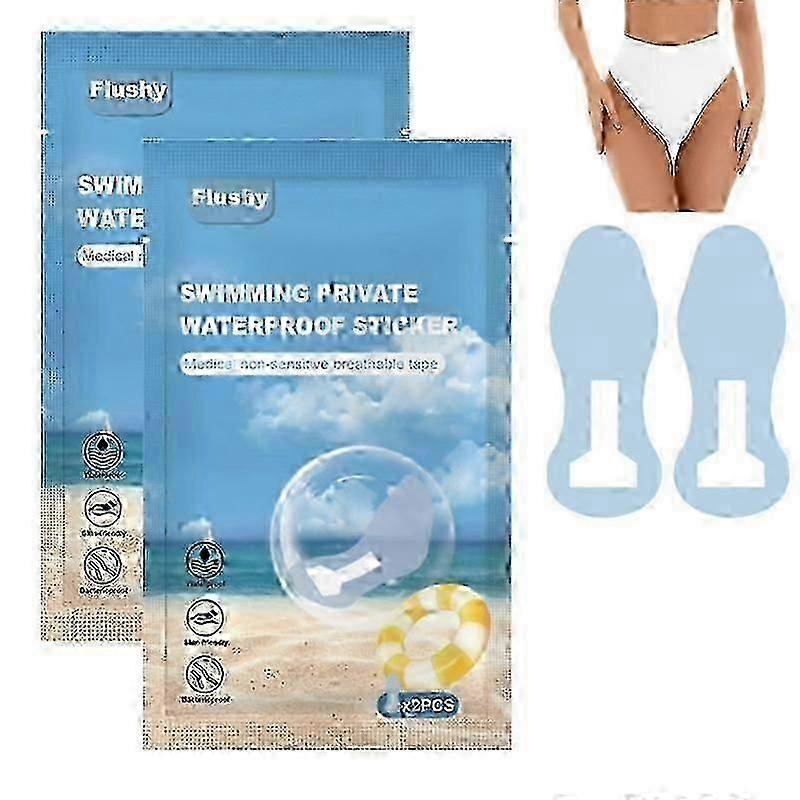 4 قطع للنساء بقع خاصة مقاومة للماء تمنع الأوساخ ملصقات خاصة صديقة للبشرة للسباحة النساء ملصقات خاصة للسباحة