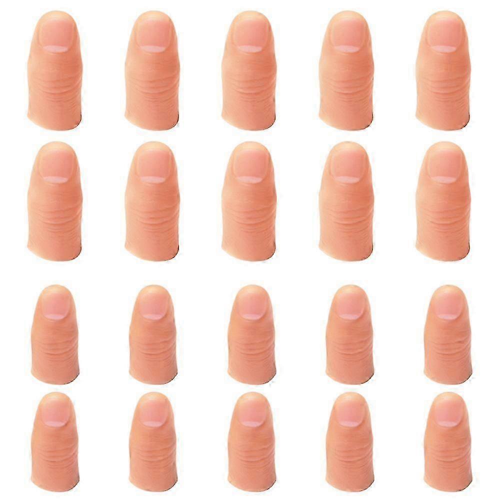 20pcs 2 sizes fake thumb soft thumb set finger toy magic props