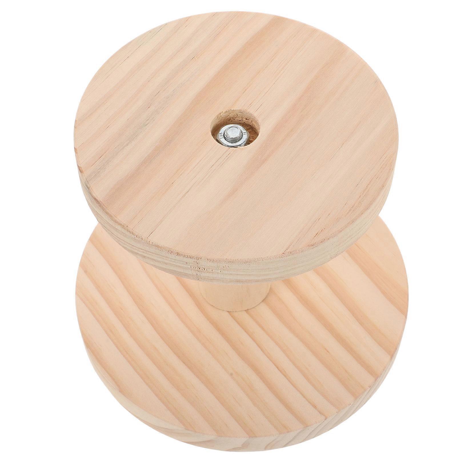 Wooden Ironing Board Set 3Pcs For Clothing Fixation Easy Ironing Support Square Shape Beige Color