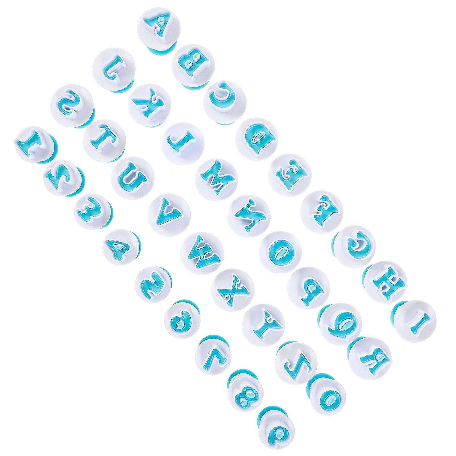 DIY Biscuit Cutter Plastic Letter Number Cookie Mold for Home Use 1Set