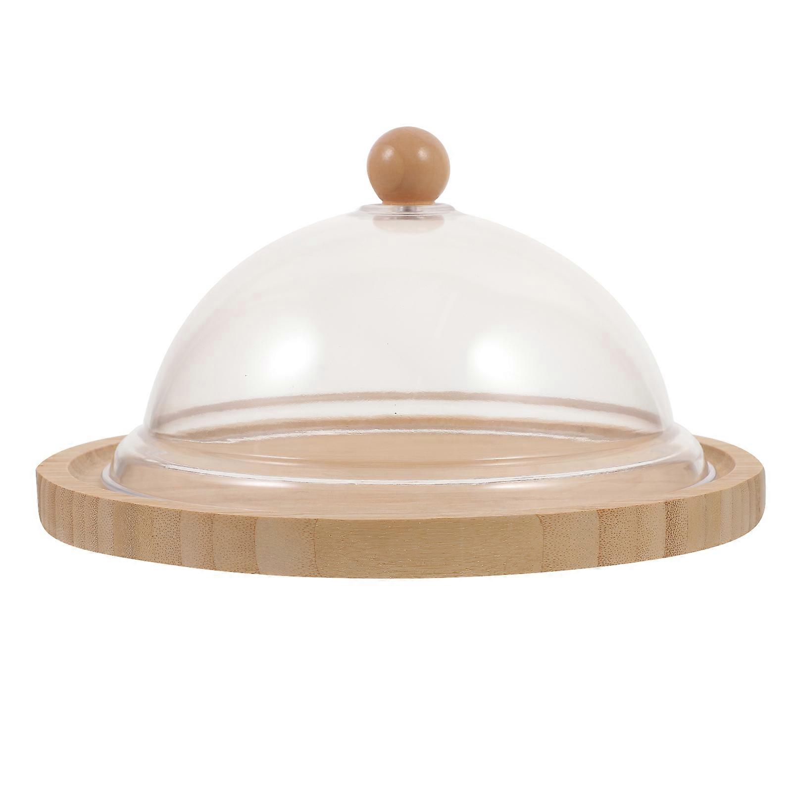 Cake Stand with Dome for Storage 1Set Wooden Multi Function Cake Display Stand