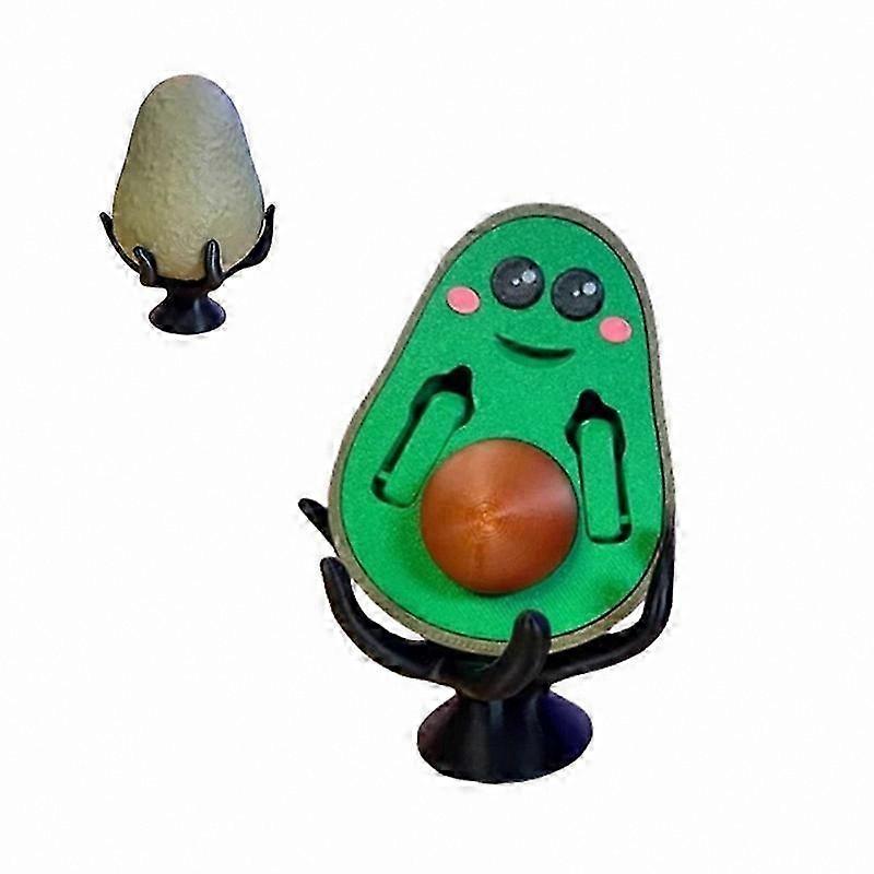 Funny 3D Printed Avocado Statue with Middle Finger Gesture Home Decor Gift Idea for Friends