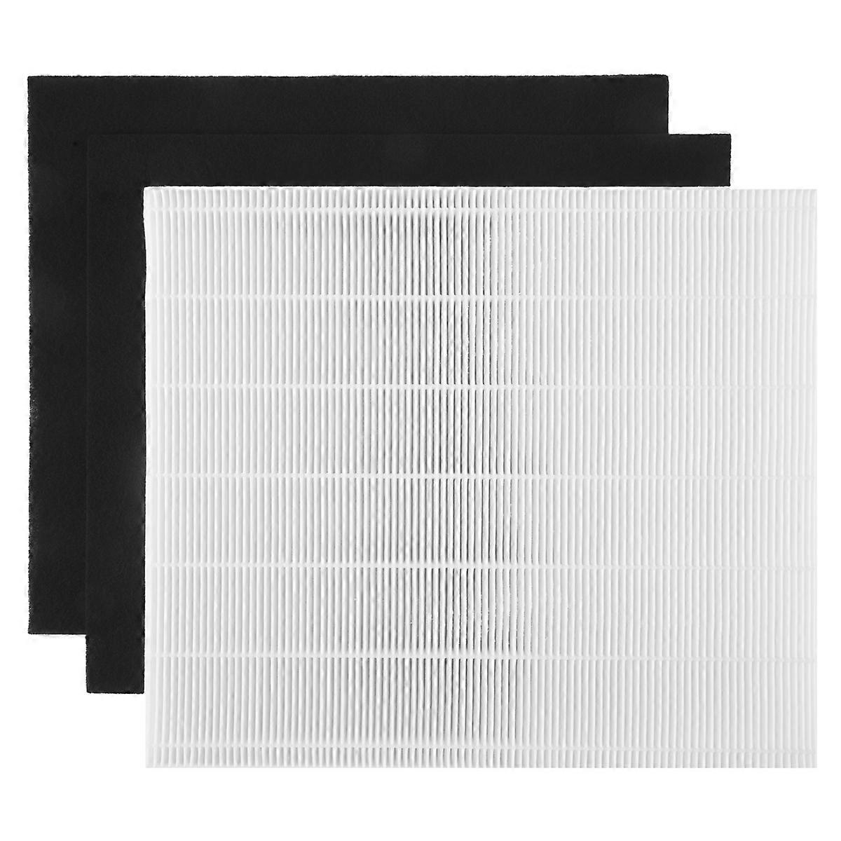 3Pcs Air Purifier Replace HEPA & Carbon Filter Set AP1512HH Fit for AP-1512HH 1512