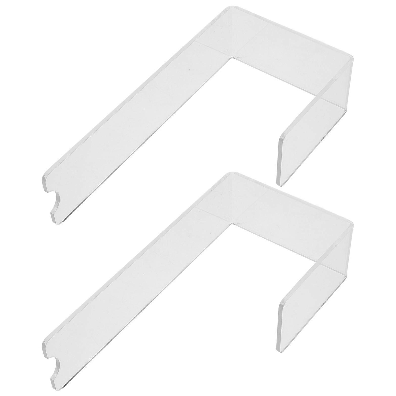 Acrylic Shoe Display for 4Pcs Sandals with Clear Stand