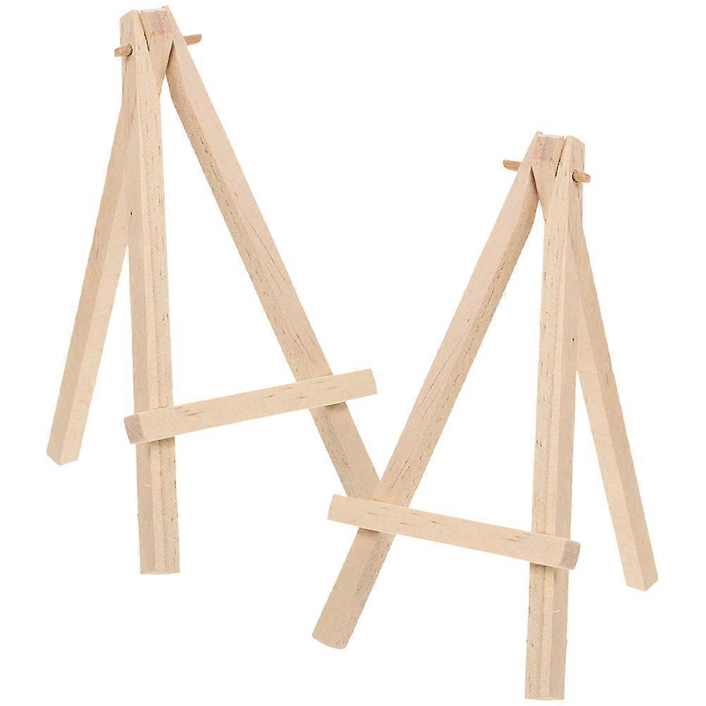 Foldable Wood Display Easels Stand for Display Use 8Pcs Mini Easels