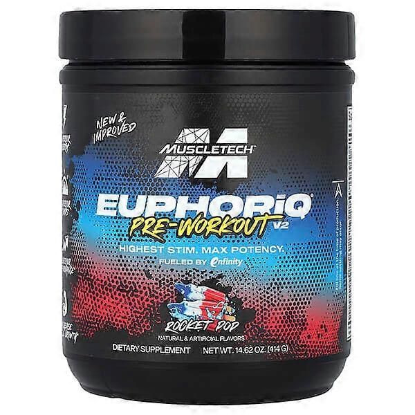 MuscleTech, EuphoriQÂ® Pre-Workout V2, Rocket Pop, 14.62 oz (414 g)