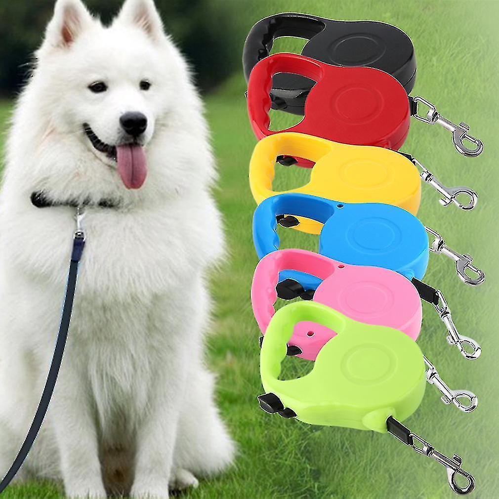 Nylon & Plastic 3m/5m Long Retractable Dog Pet Lead For Training Leash Extendable