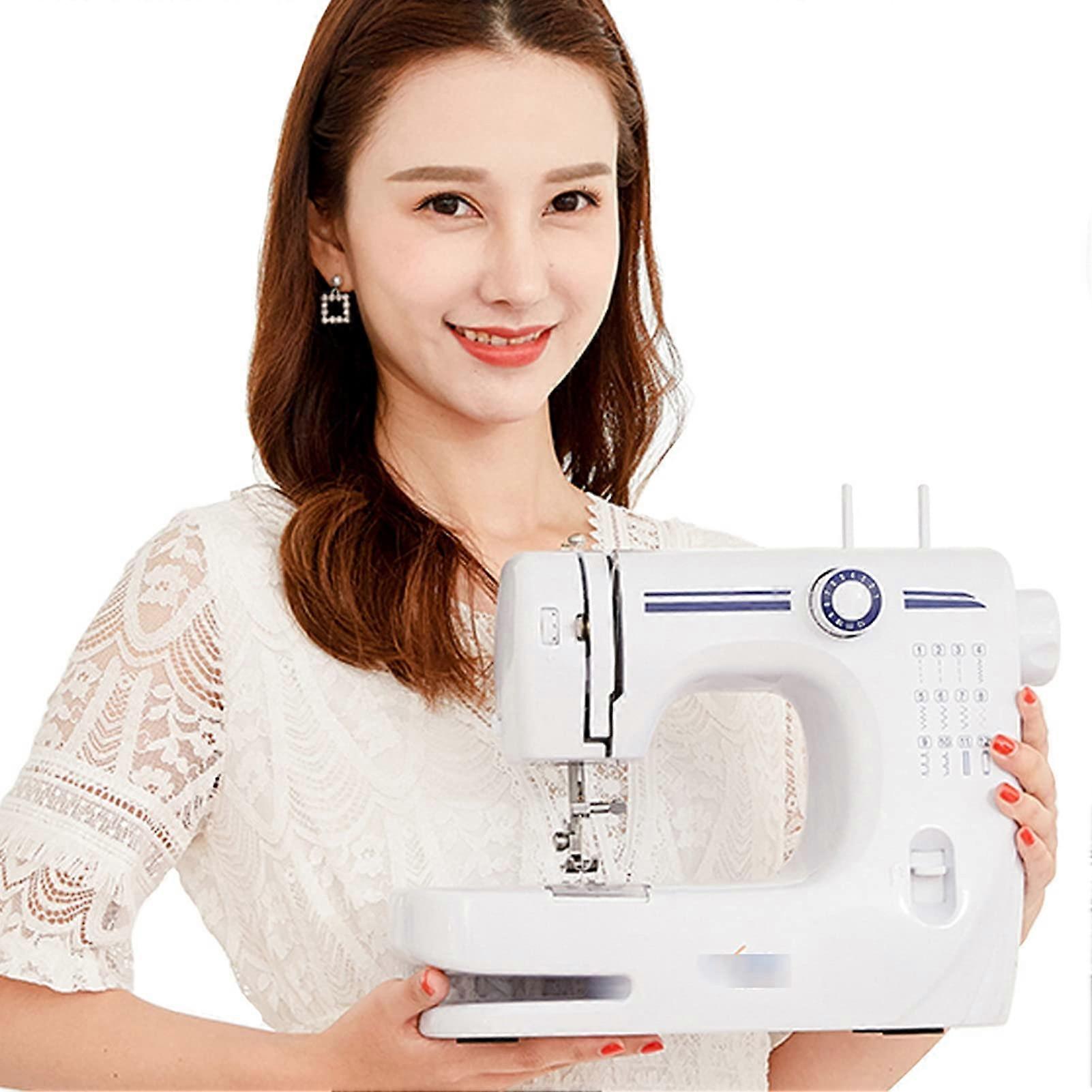 Mini Sewing Machine BuiltIn 12 Stitches, Portable Automatic With 2 Speeds, 42Piece Beginner Kit, Foot Pedal