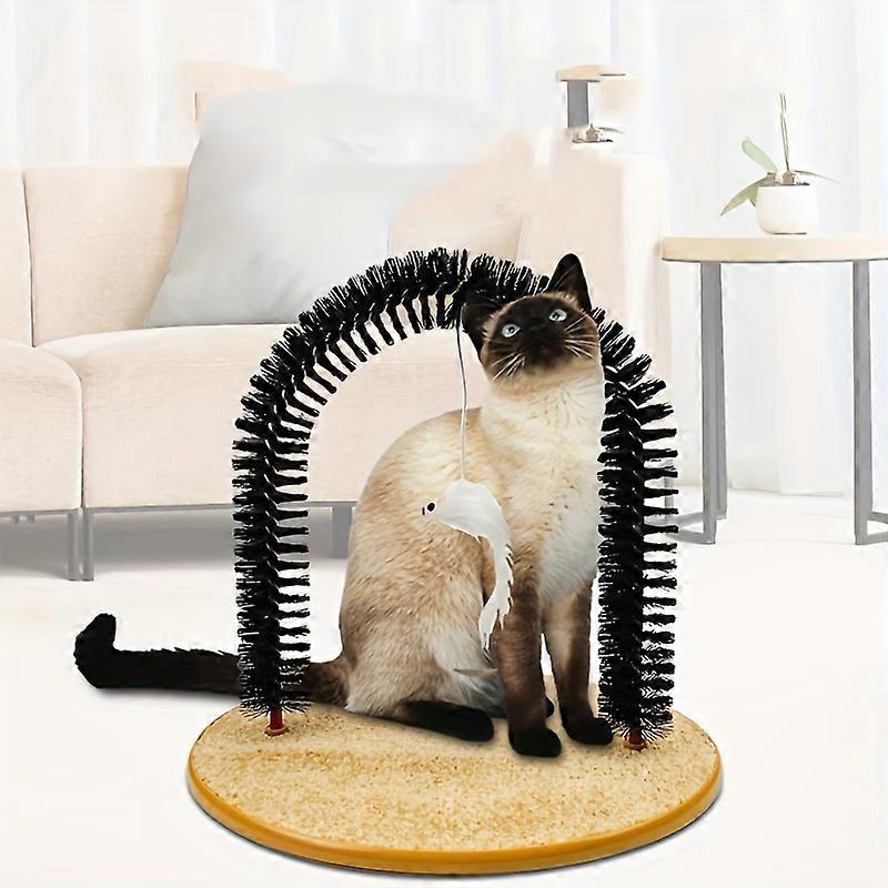 1pc Cat Grooming Massage Brush - Multi-functional Cat Comb Pet Toy For Cat Self-Grooming, Interactive Cat Playtime Supplies
