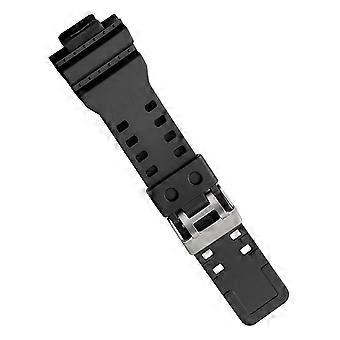 6X Natural Resin Replacement Watch Band Strap , for G-Shock GD120/GA-100/GA-110/GA-100C(Black)