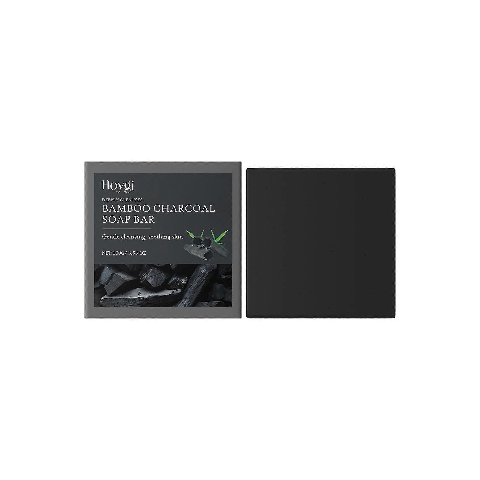 Smooth  clear  radiant Bamboo Charcoal Spa Soap Deep cleansing  soft  Clean  remove residue  acne problems  healthy-looking skin  deodorant