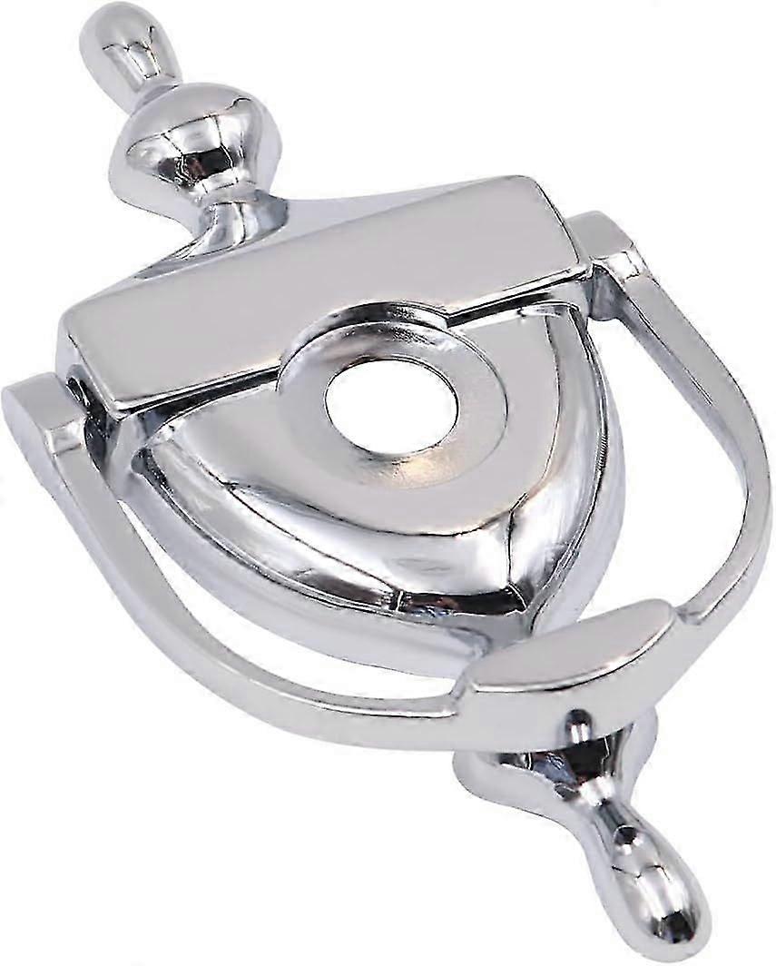 Front Door Knocker with Spy Hole Modern Minimalist Security Door Knocker - Silver