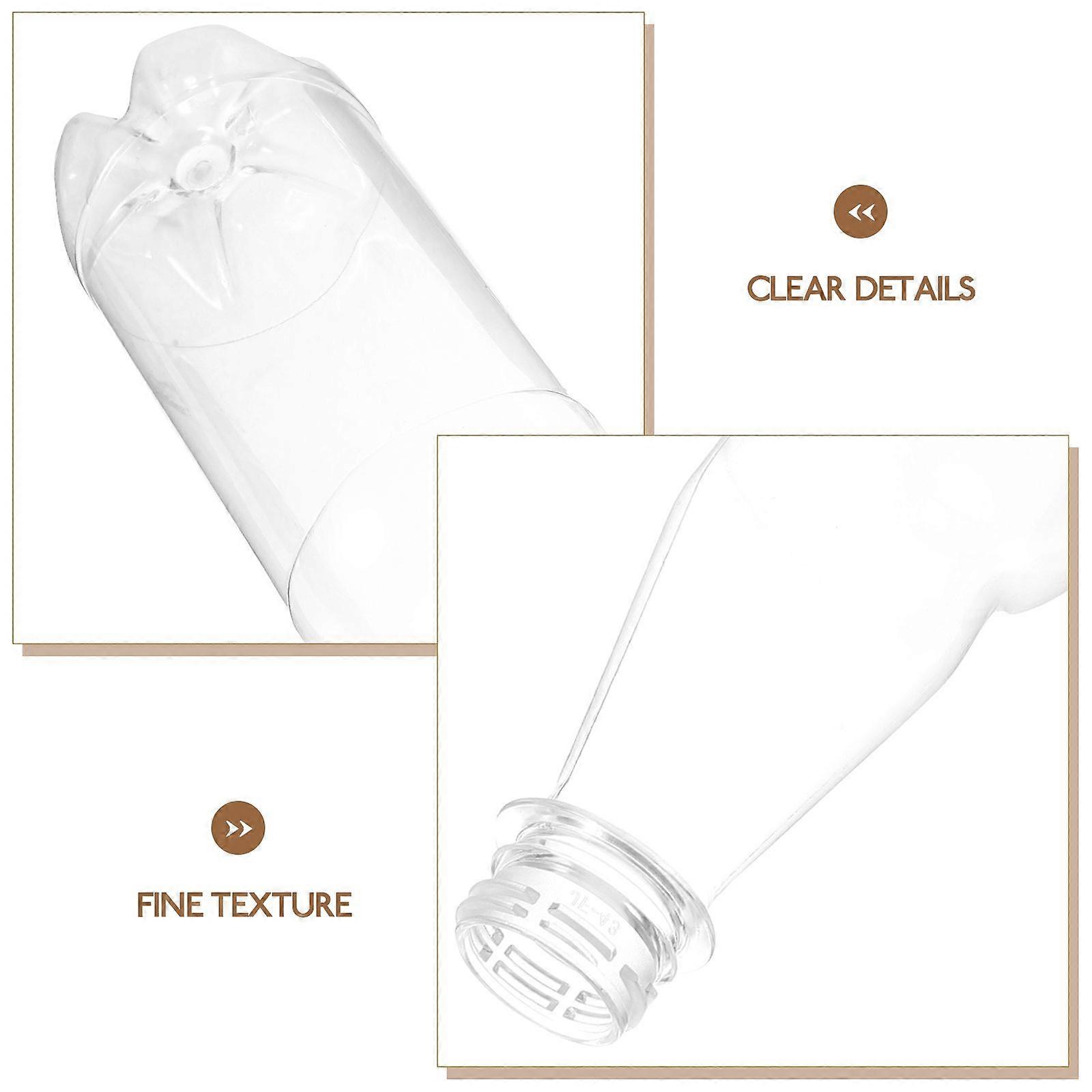 6 stk gjennomsiktige klare flasker gjenbrukbare juiceflasker Multifunksjonelle vinflasker