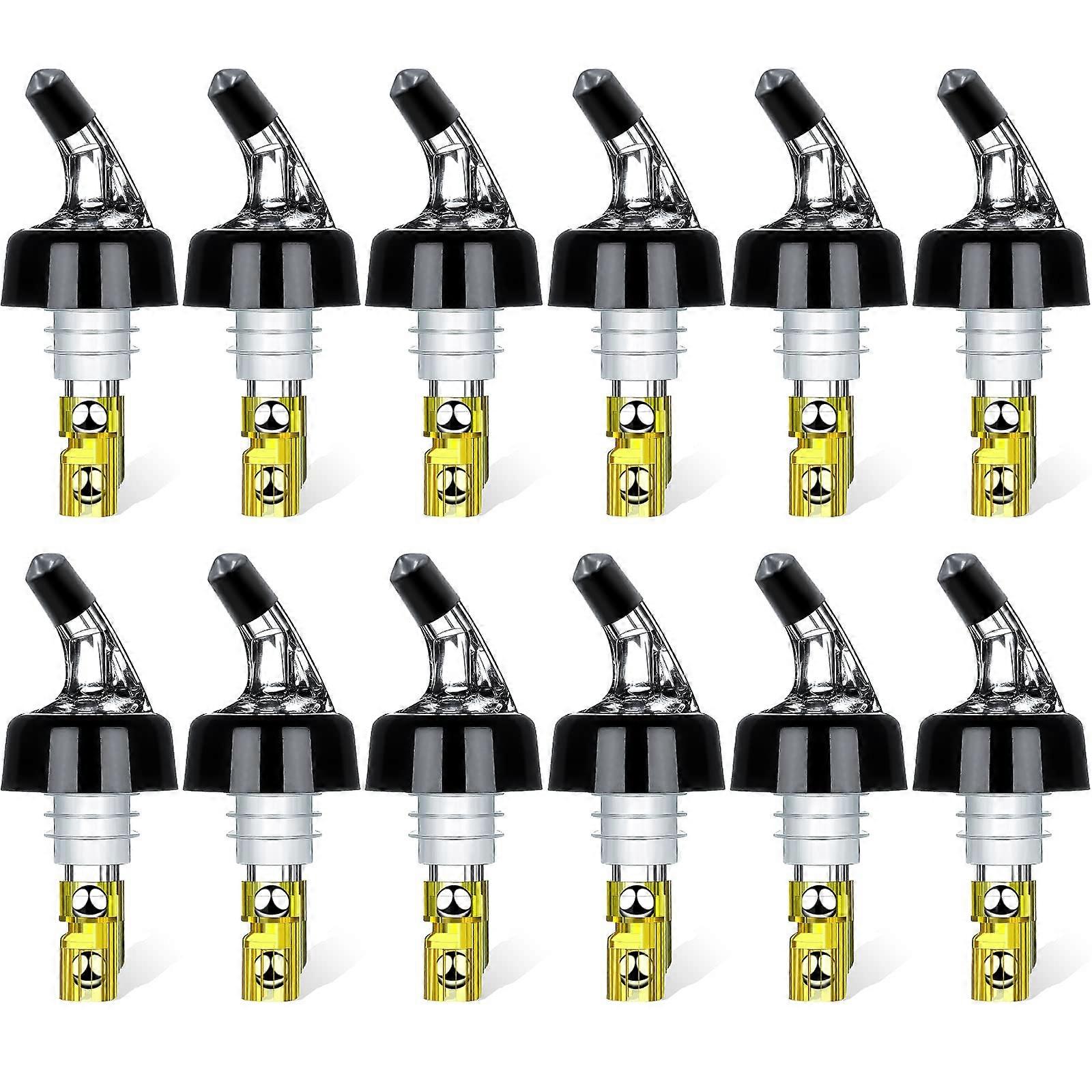 Automatic Measured Bottle Pourer 1Oz/30Ml 12 Pack Spirit Measure Pourer Quick Shot Dispenser Home Bar Tools