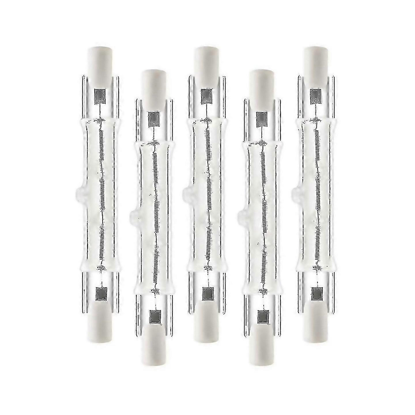 For 5 Pack R7s 118mm 300w 230vr7s Halogen Linear Light Bulb Dimmable Halogen