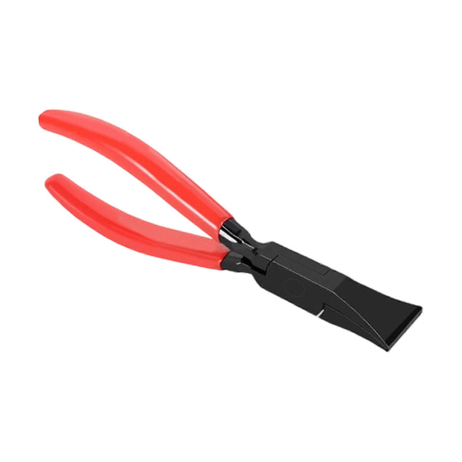 Professional Flat Nose Pliers Clamp Tool With Double Function Cutting Edges And Textured Grip For Optimally Stability Multicolor