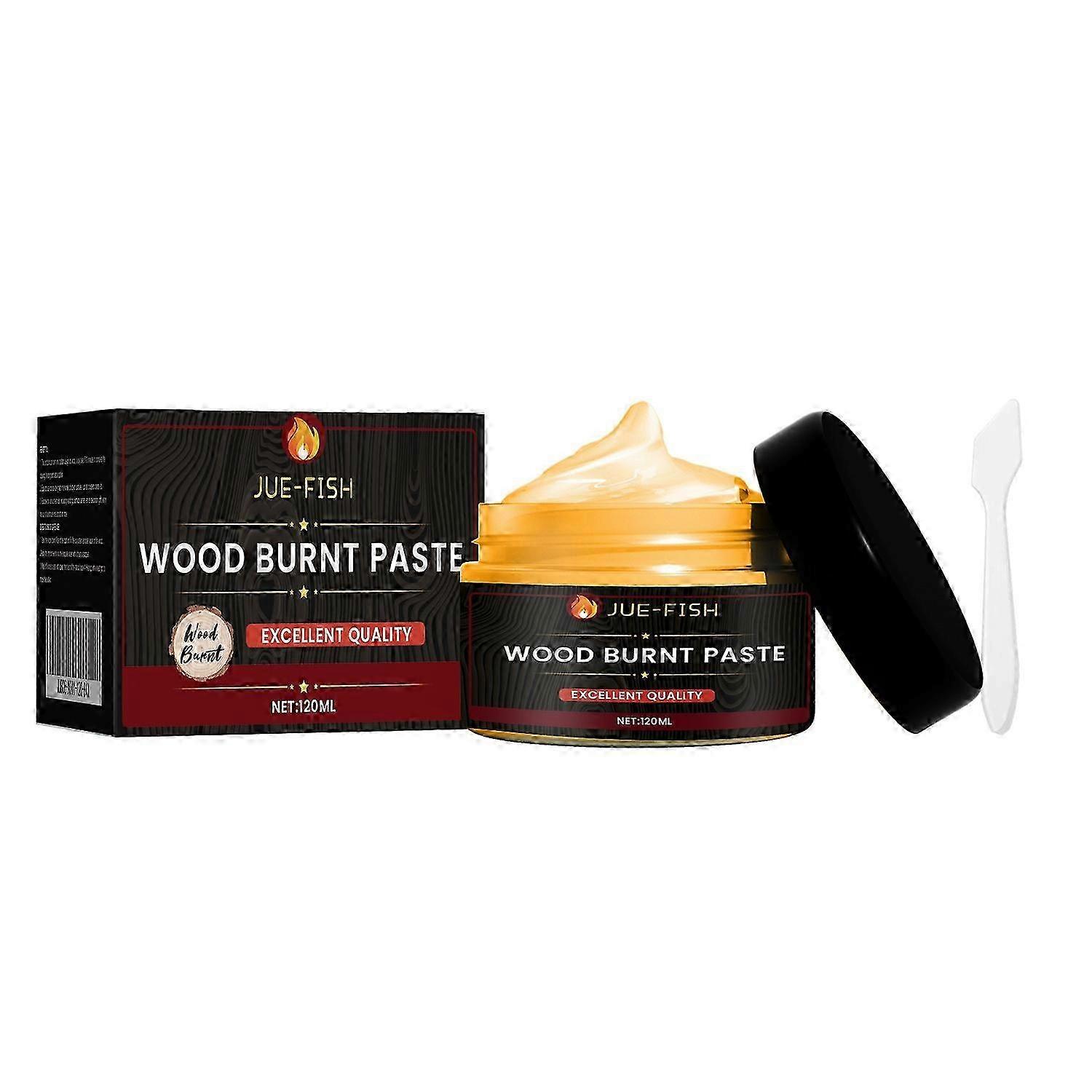 Wood Burning Paste 120ml with Spoon for Creative Crafts and DIY Projects