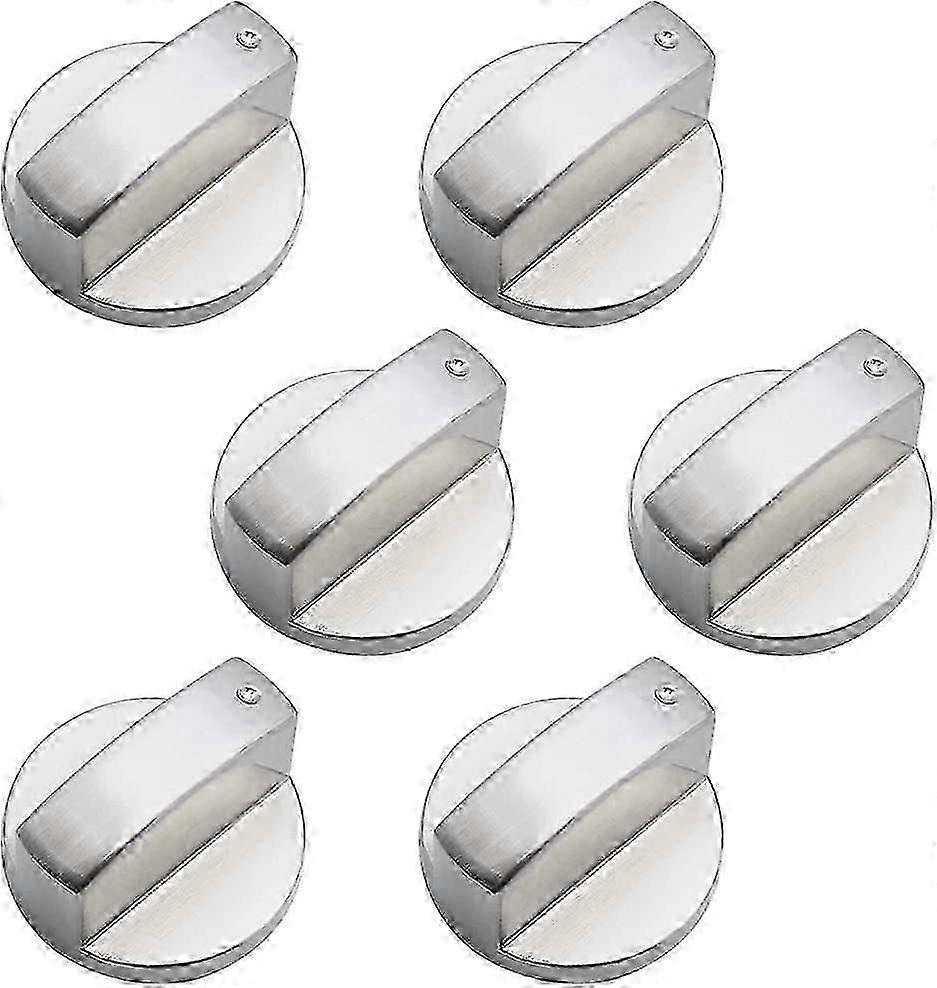 6pcs Universal Metal Control Knobs Gas Stove Knob 6mm Universal Control Knobs Stove Knob
