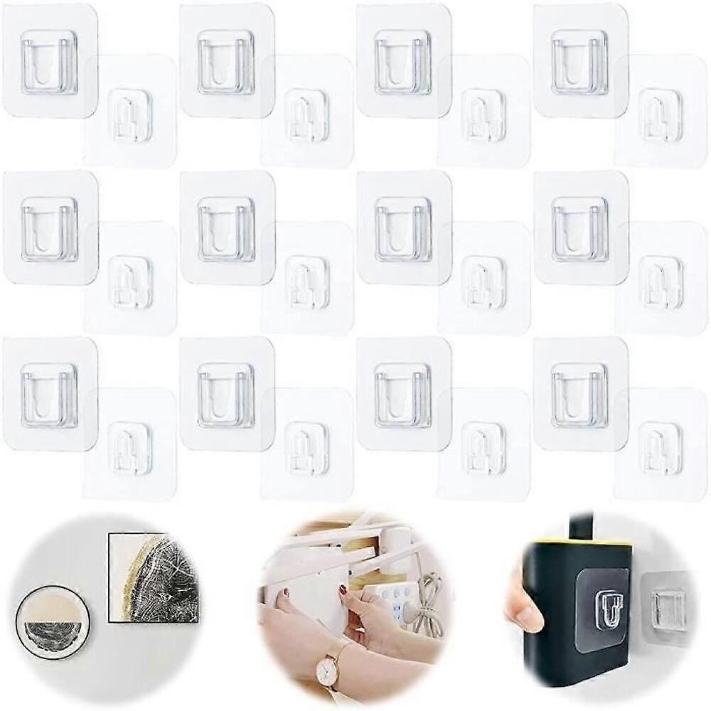 Double-sided adhesive hooks, transparent suction cup design, multi-purpose storage