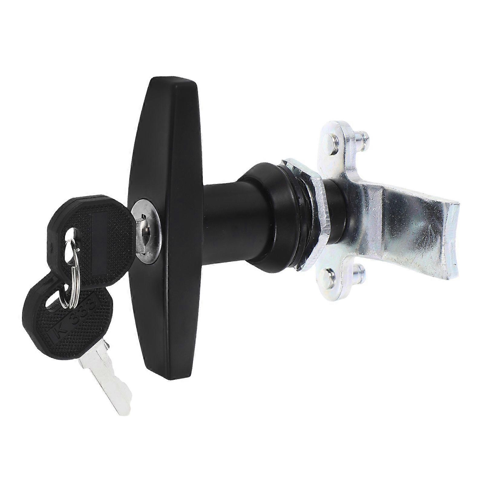 1 Set T Handle Cabinet Locks RV Truck Storage Drawer Locks with Keys Garage Door Latch Locks Letter Box Drawer Locks for Trailers