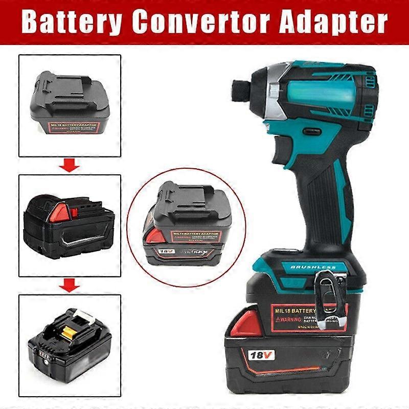 Battery Adapter for Milwaukee 18V Li-ion Battery to For Makita BL Series Tool