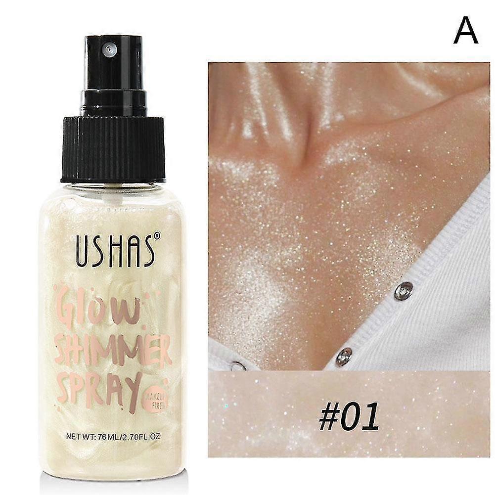 Cujmh Liquid Highlighter Foundation #01 med langvarig concealerformel for vanntett oljetett glittereffekt