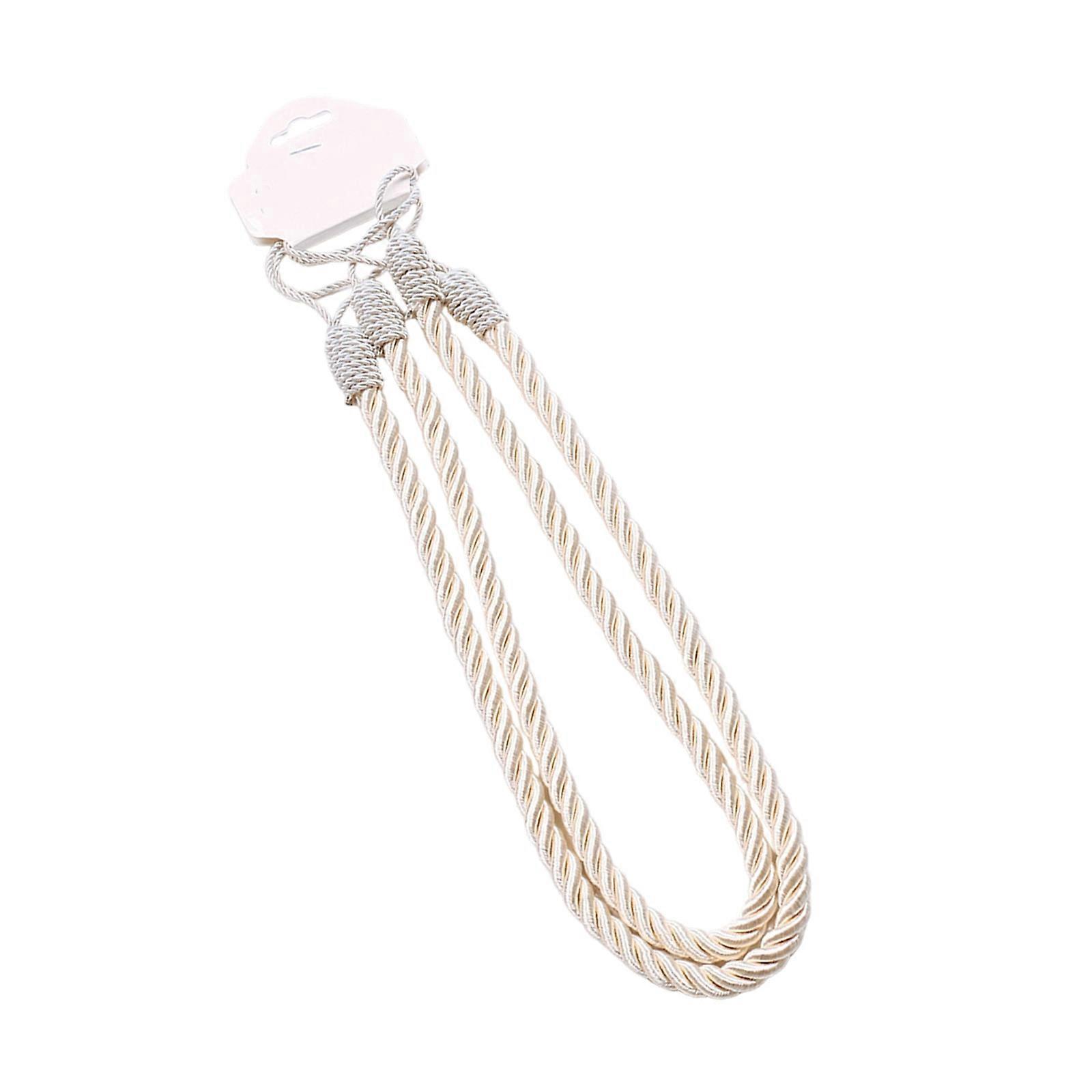 Adjustable Curtain Rope For Home Decoration Sturdy Polyester Materials Easy To Install Multipurpose Designs  Yellow