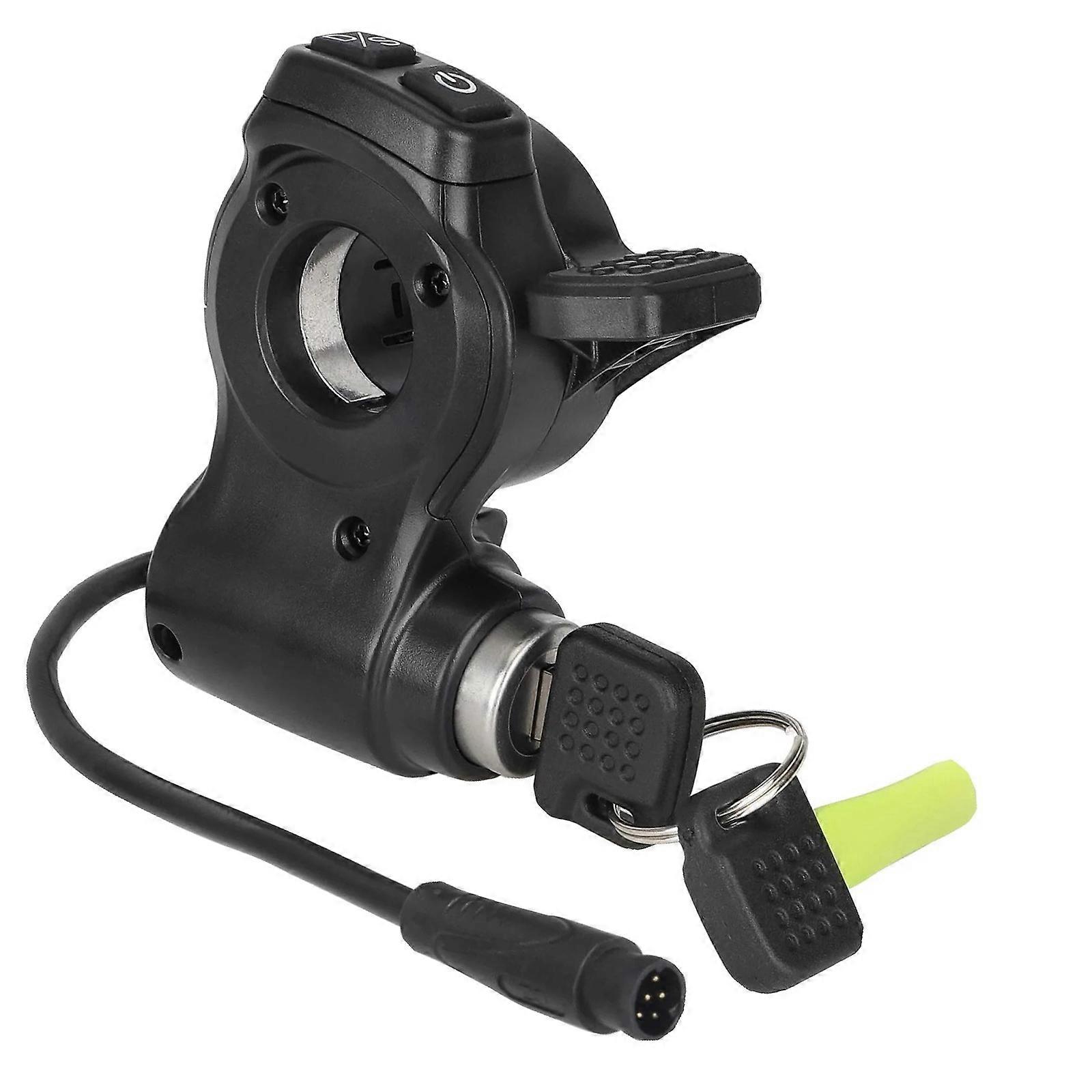 Thumb Throttle Accelerator with Lock & Key Scooter Accessories for Kukirin Easy Installation Replacement Part Multicolor