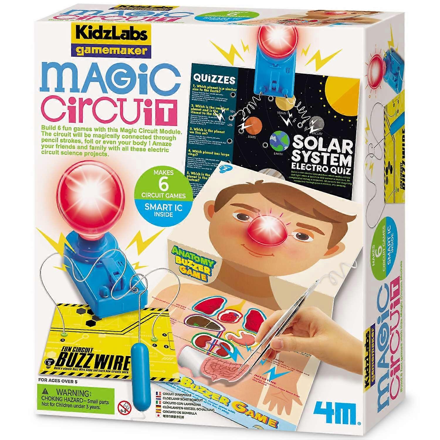 4M KidzLabs Game Maker | Magic Circuit Anatomy Buzzer Game | Ages 5+