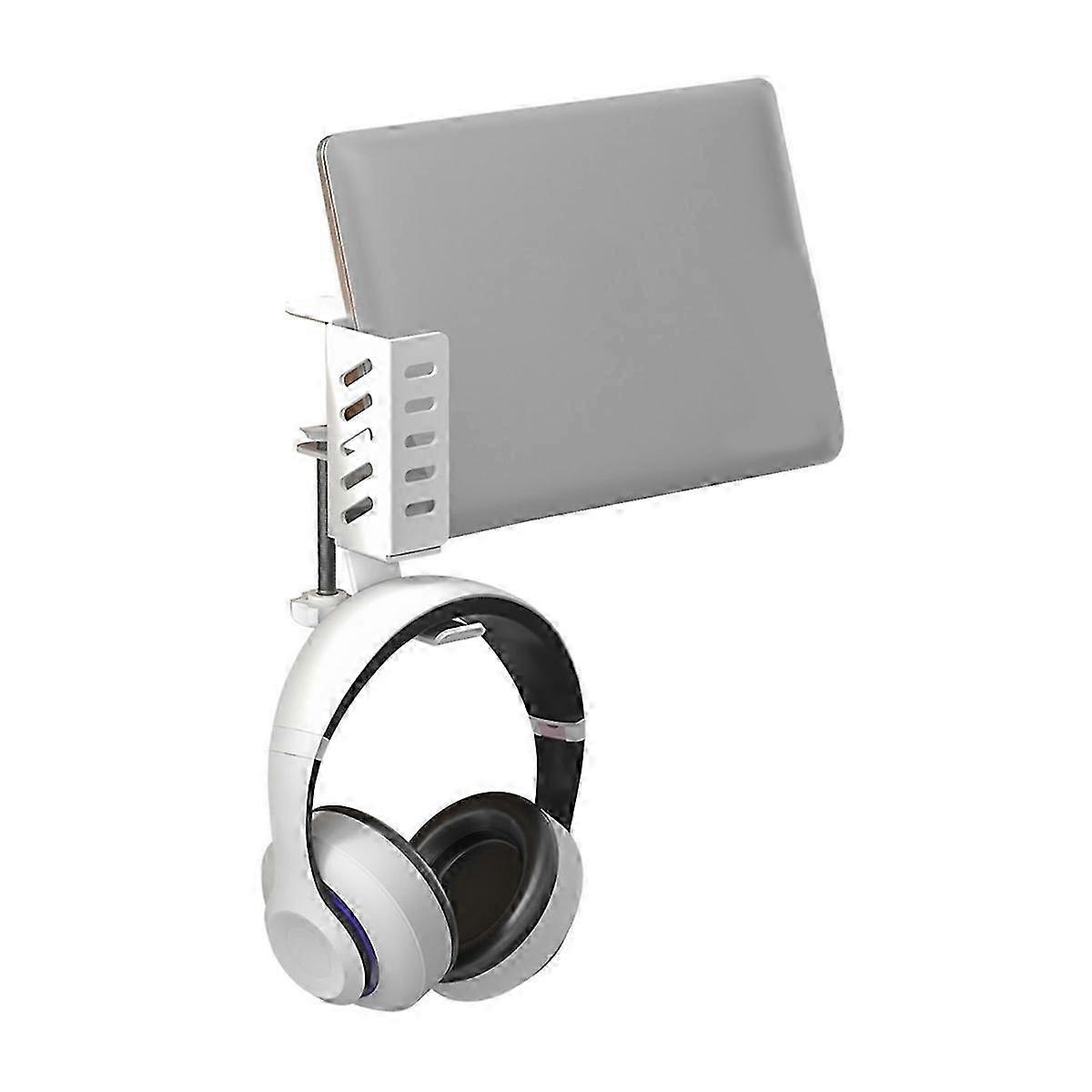 Desktop Computer Tablet Universal Storage Rack No Drilling White