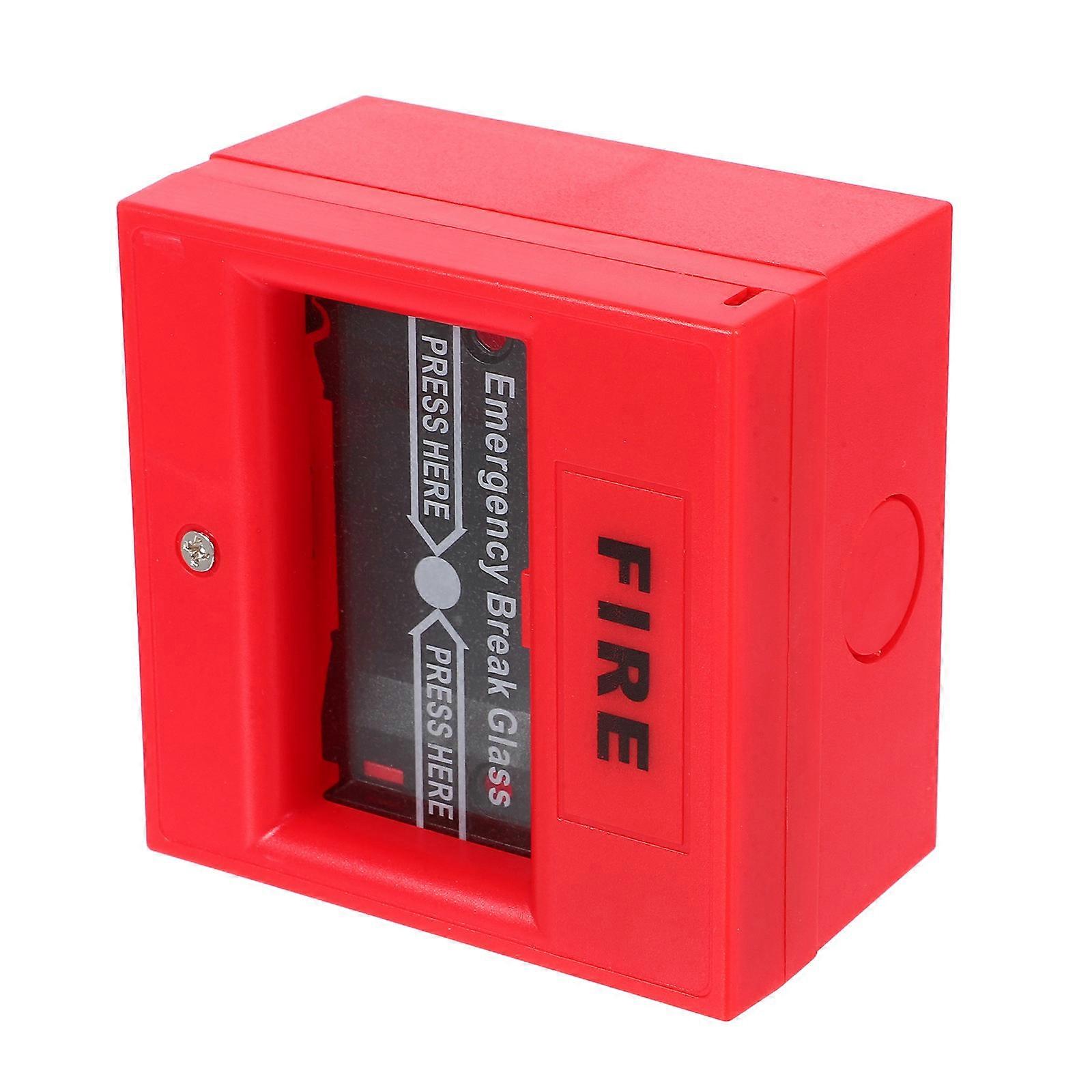 Emergency Alert Fire Alarm Button 5Pcs Red Resettable Manual Activation For Traditional Fire In Offices Public Buildings