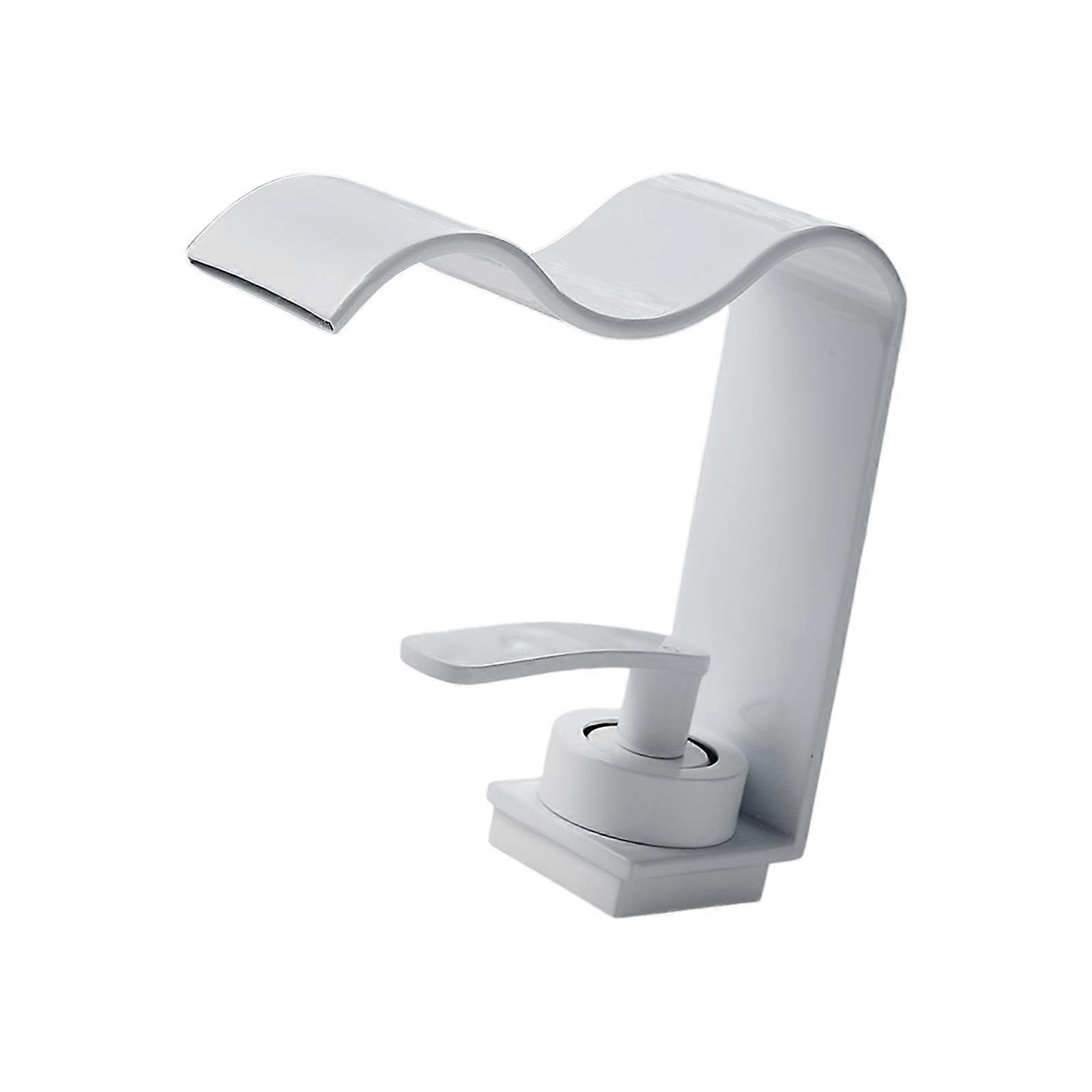 Good Quality Waved Water Faucet Facilitating Uniform Flows Distribution In Sink For Effortlessly Cleaning Tasks  White