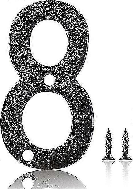 Durable 3 Inch Solid Metal Gate Numbers with Matching Installation Screws