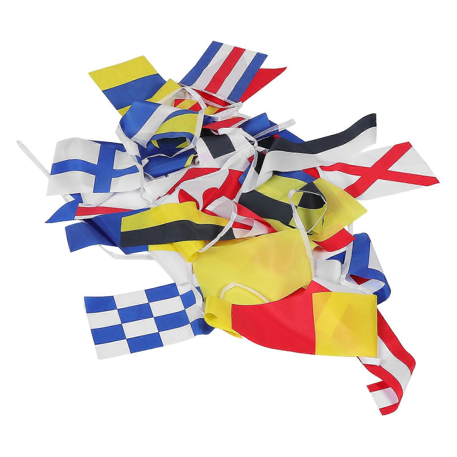 Nautical Signal Flag 40Pcs Flags Set for Ship Decorations