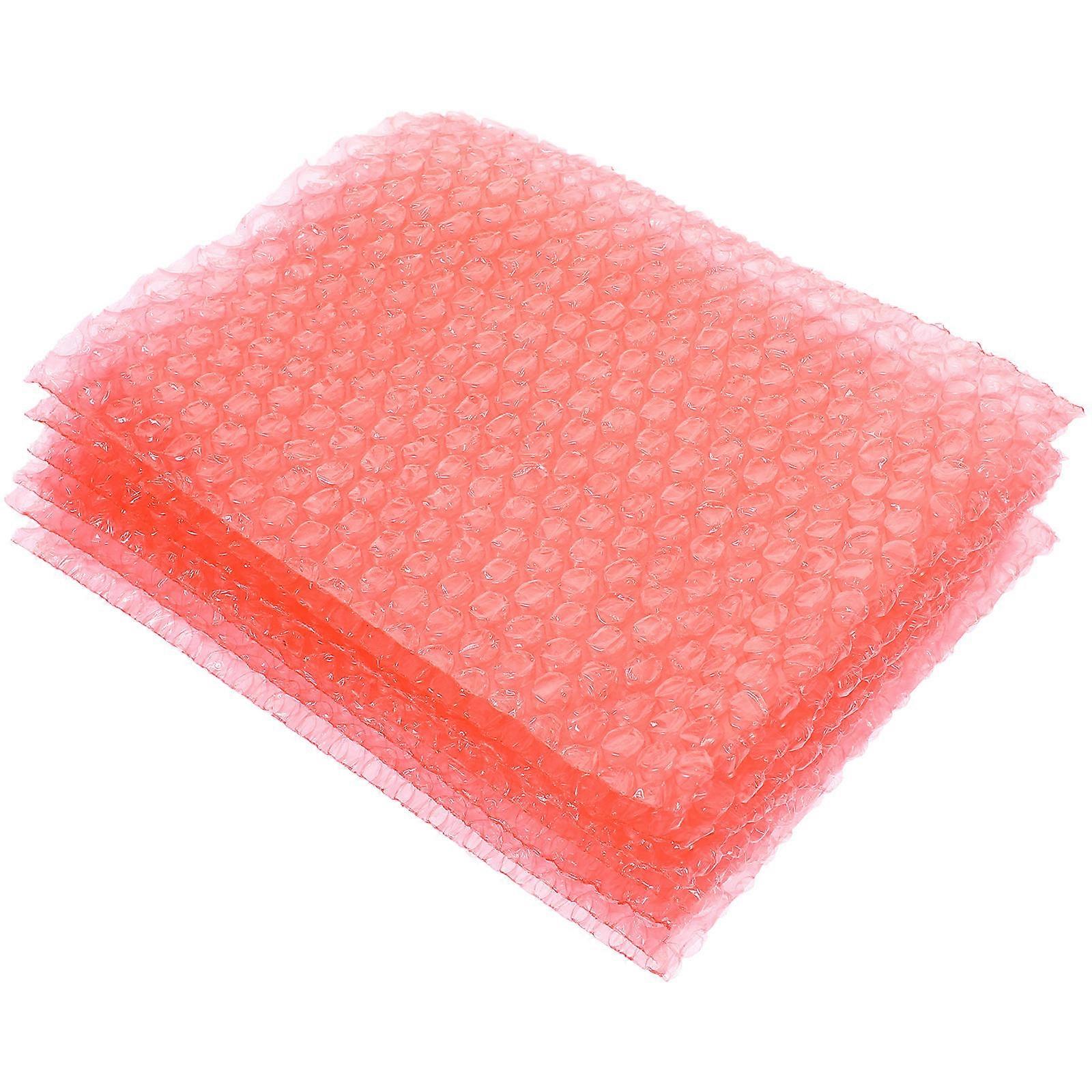 Red Pe Protective Bubble Pouch Packing Function 100Pcs Shockproof Pouches