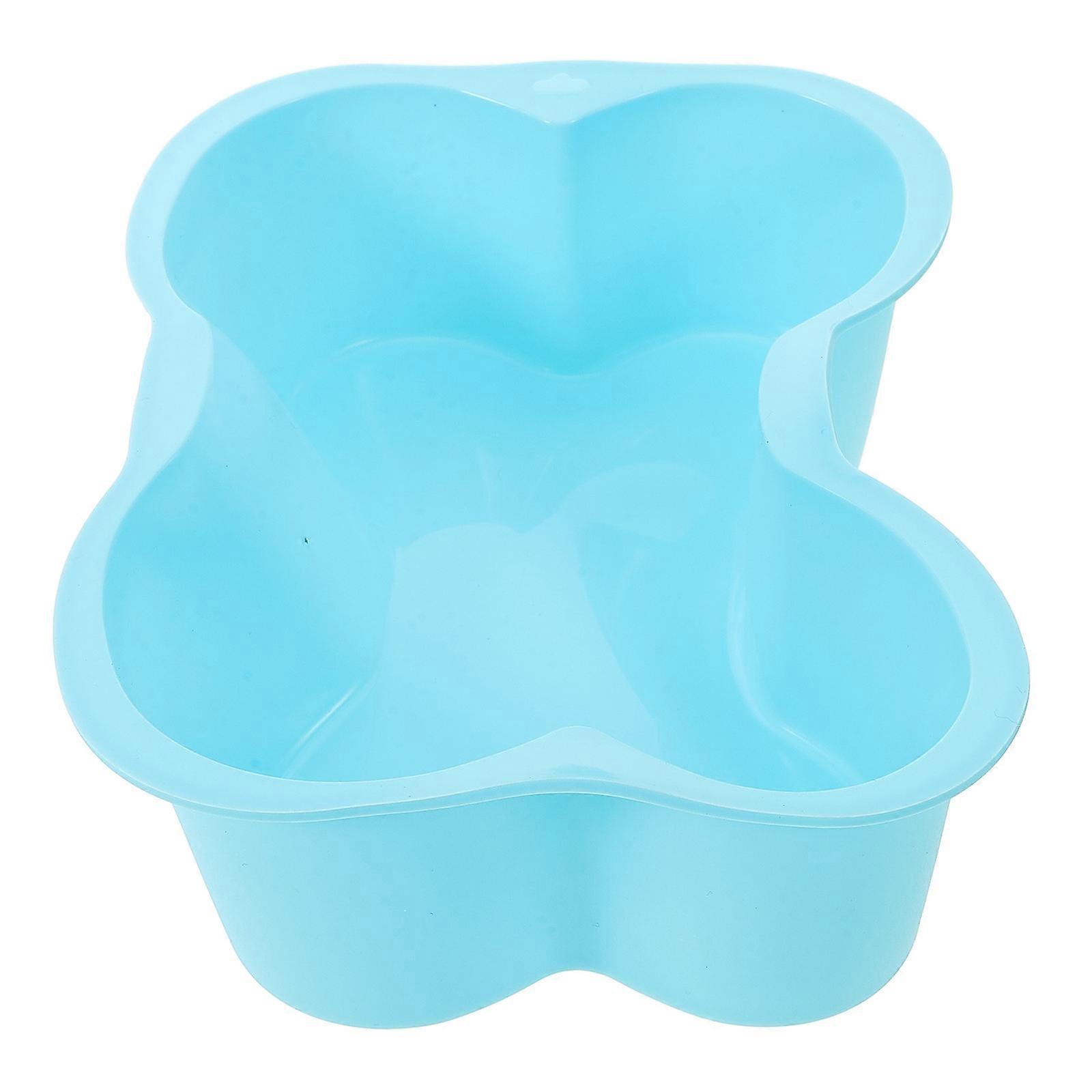 Silicone Bakeware Bone Shaped Easy Release Versatile Cake Making Sky-Blue 1Pack
