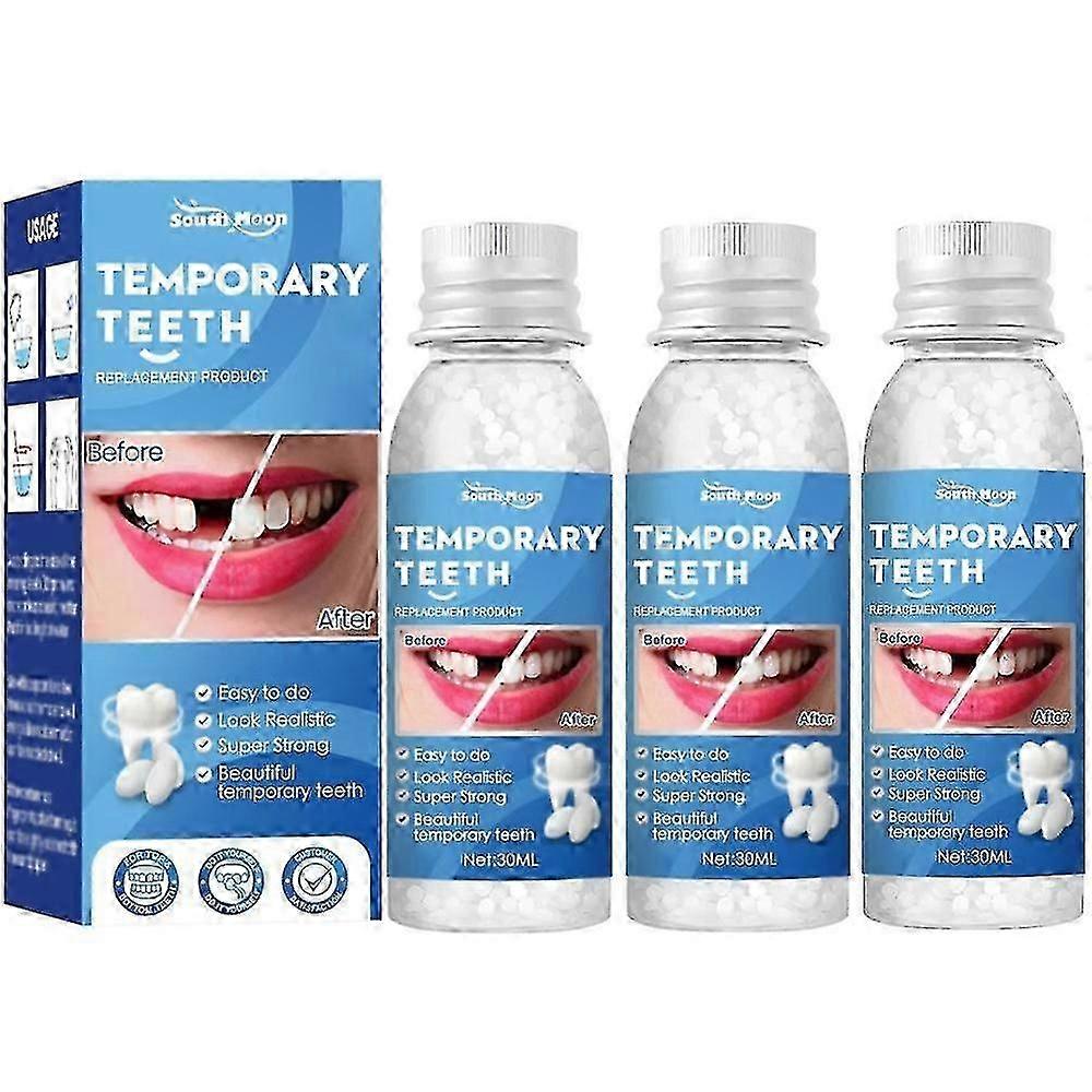 영구 치아 충전 시멘트 - 충치 치료용 DIY 치과 수리 키트 (1-3팩)