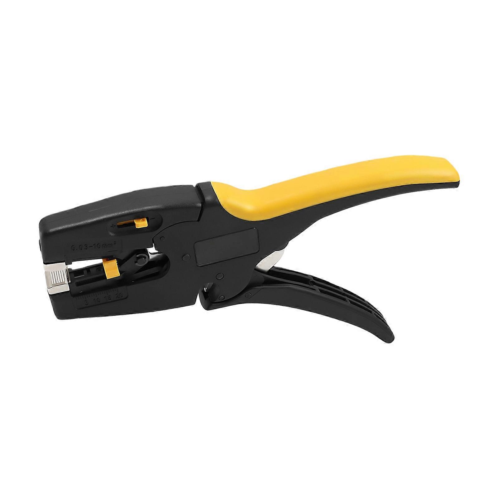 Multifunctional Wire Stripper Crimper Cable Cutter Pliers Professional Electrical Wire Stripping Tool Multipurpose  Yellow