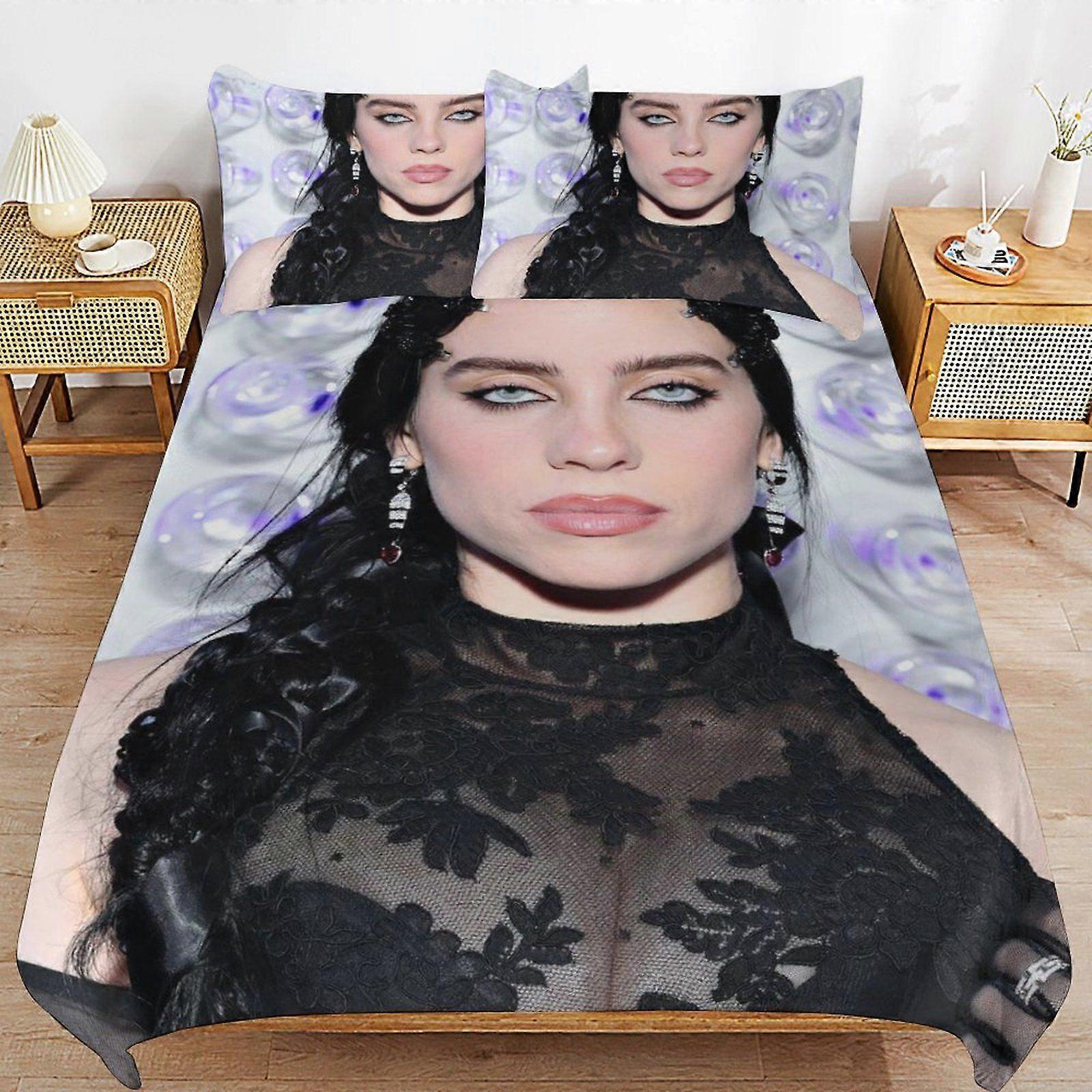 103BY Billie Eilish Warm Sleep Support Easy Handling Soft Build Hotel Grade Structure Duvet Cover Sets Routine SQ103
