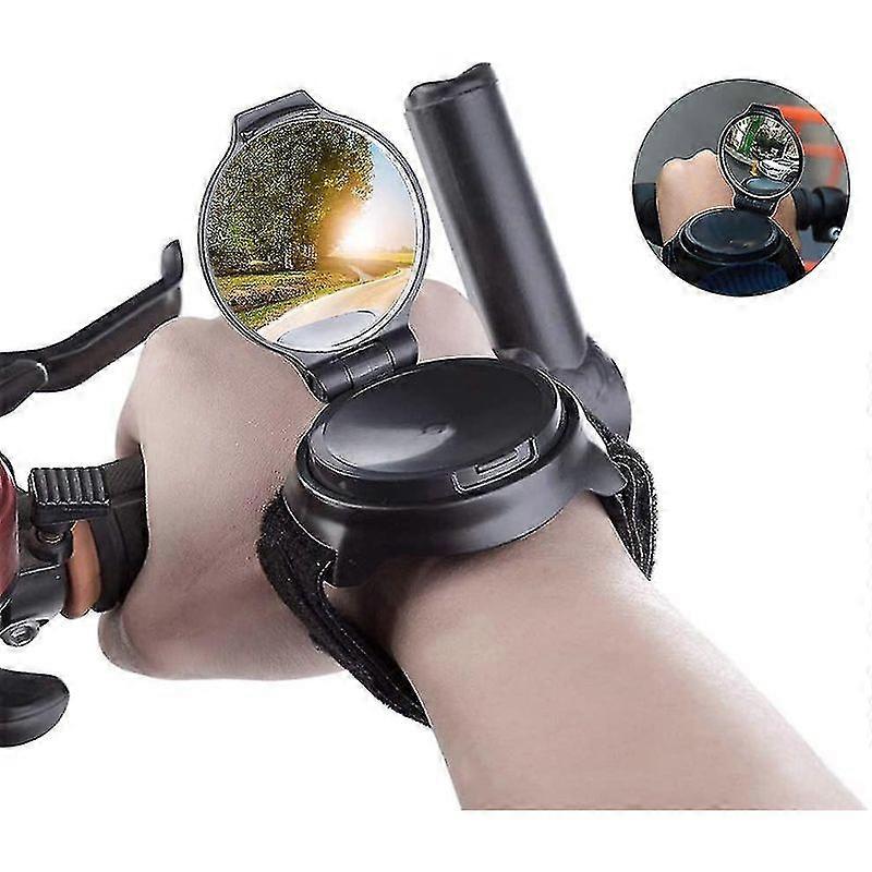 Luxora Rearview Mirror For Cyclists, 360  Adjustable, Safety Wrist Mirror