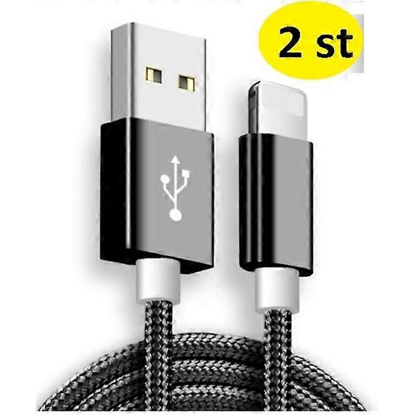 2 pcs long 3m compatible with iphone cable black black