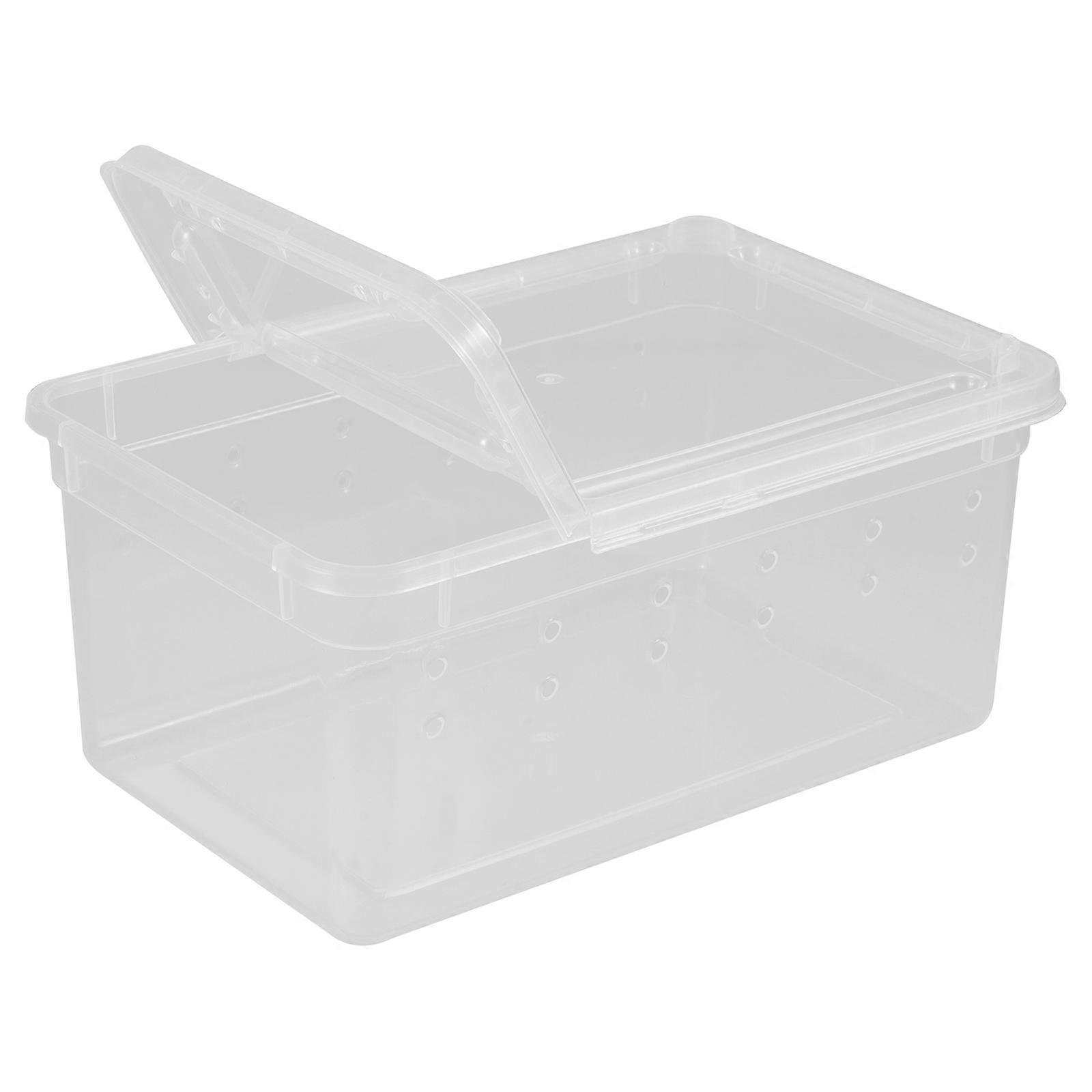 Transparent Reptile Breeding Box Acrylic Container for Feeding